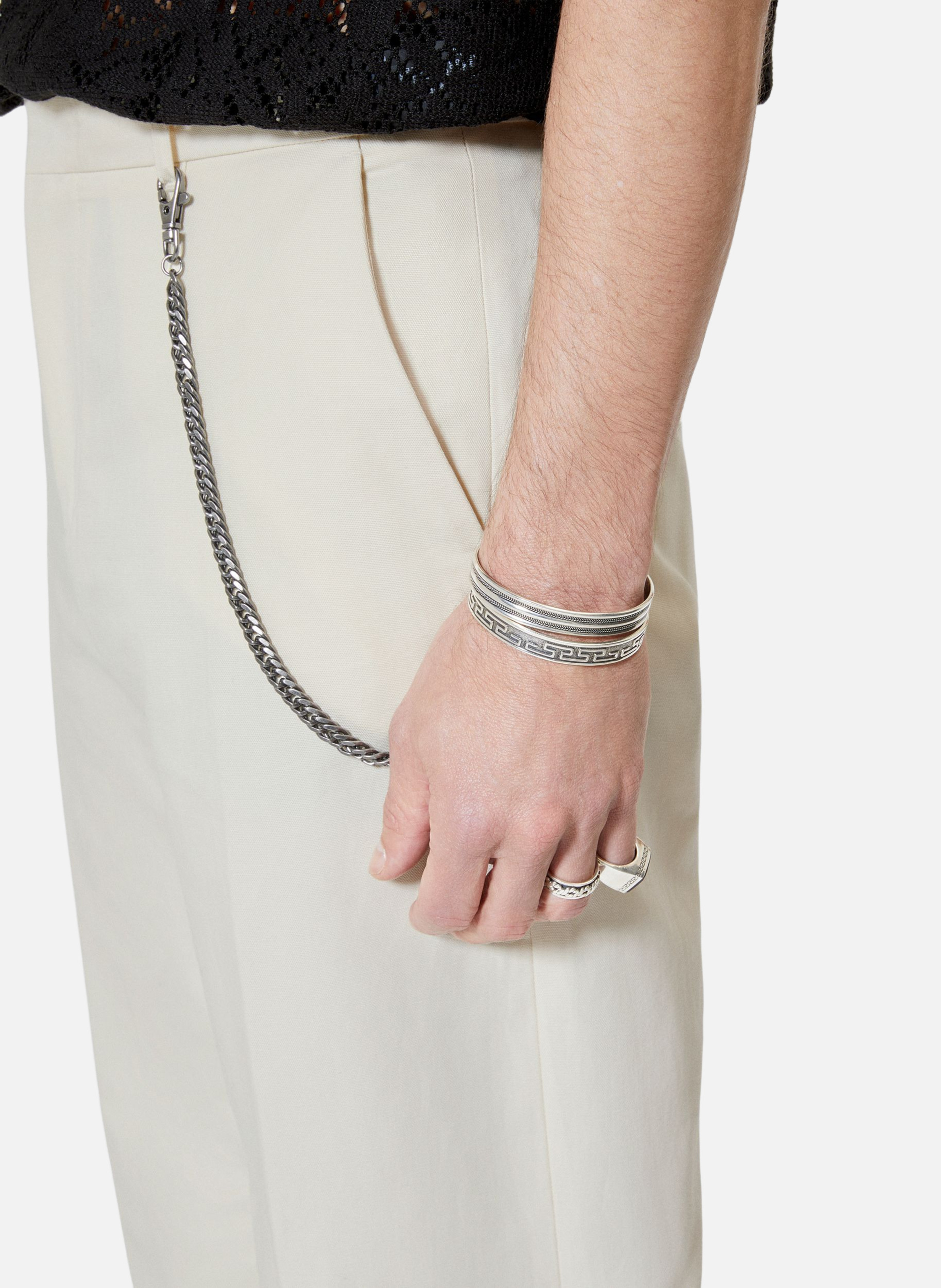 Pantalon large à chaîne THE KOOPLES Beige