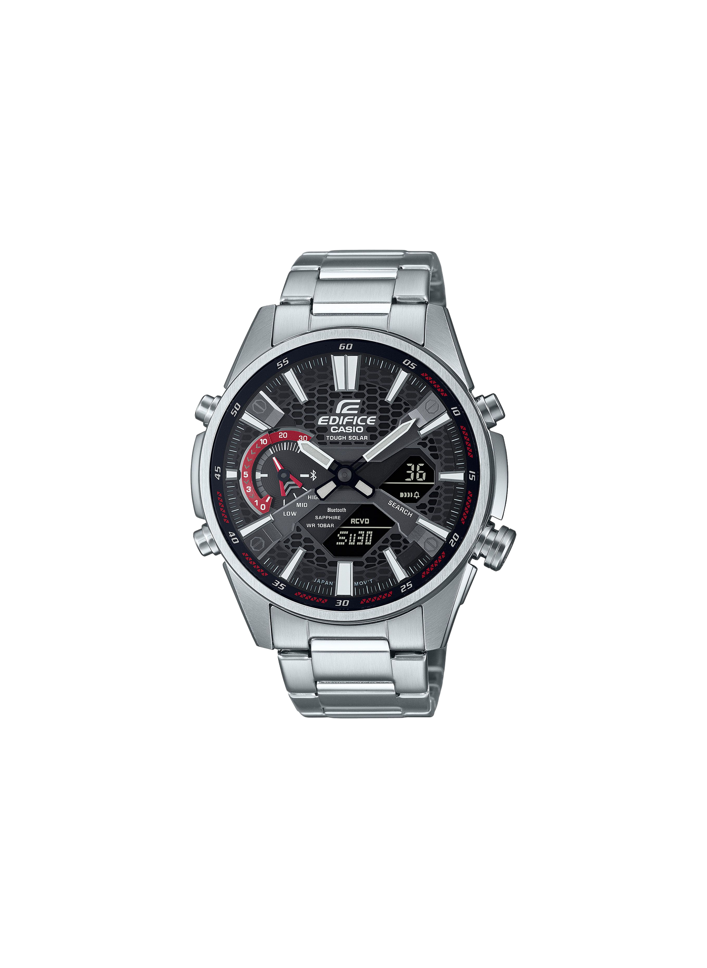 Montre analogique Casio Edifice en acier inoxydable CASIO Noir