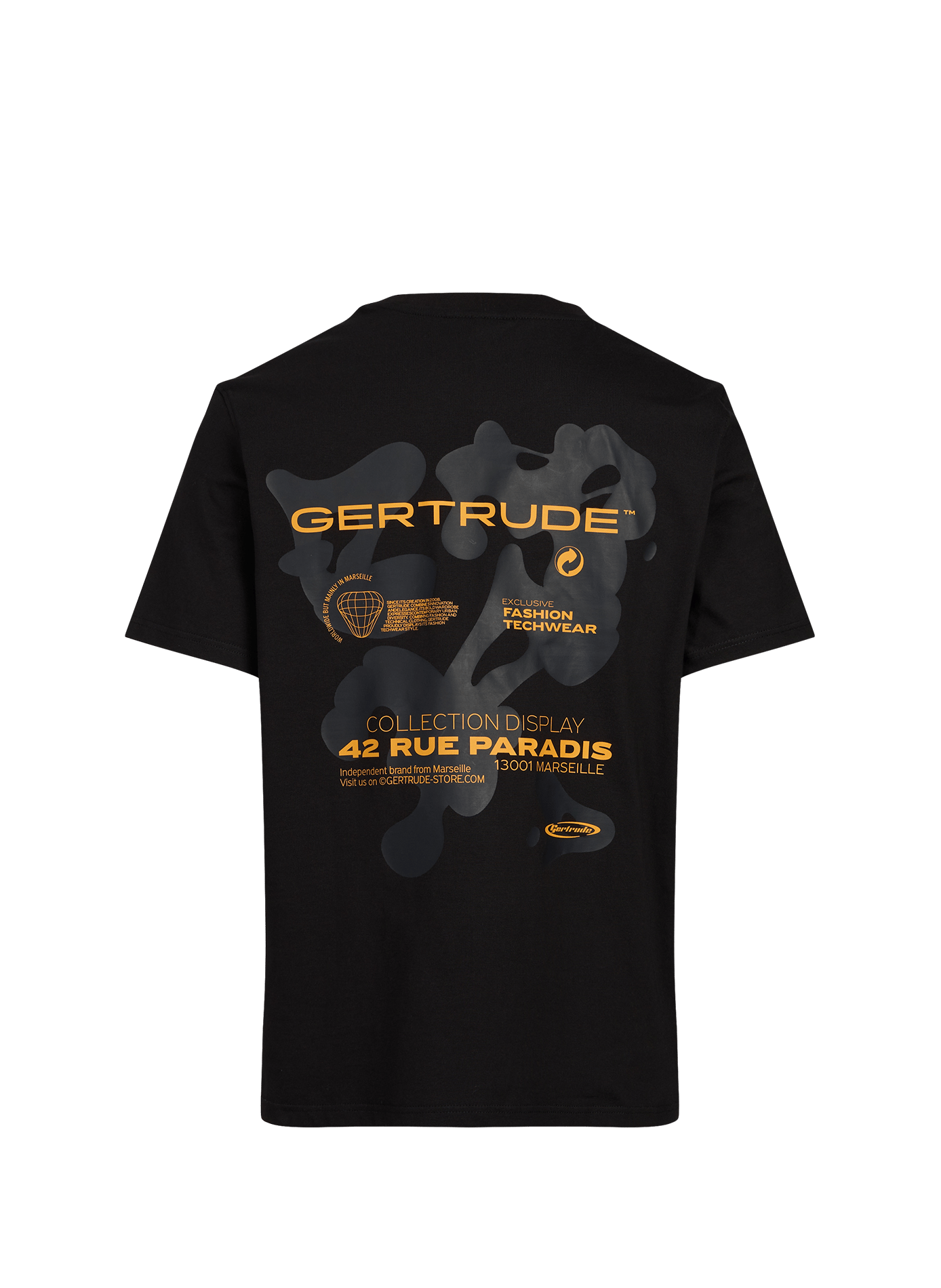 Printed cotton T-shirt GERTRUDE ET GASTON Black