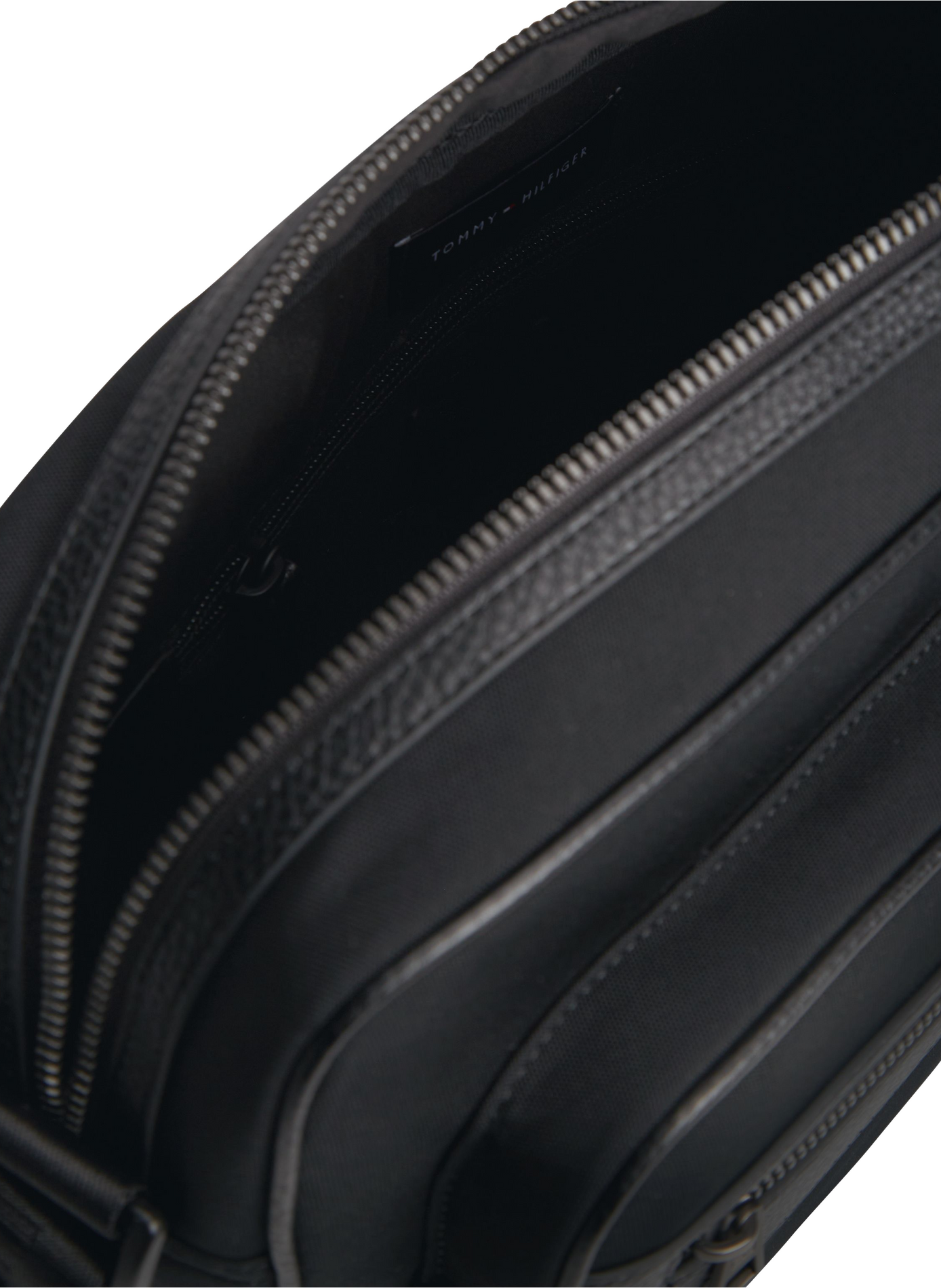 Sac bandoulière à empiècement grainé  TOMMY HILFIGER Noir