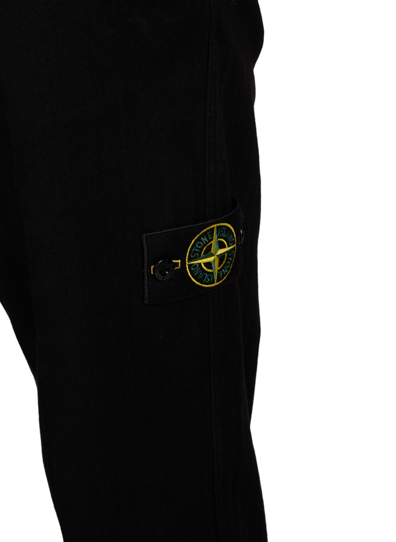 Skinny Cargo-Hose aus Baumwolle STONE ISLAND Schwarz