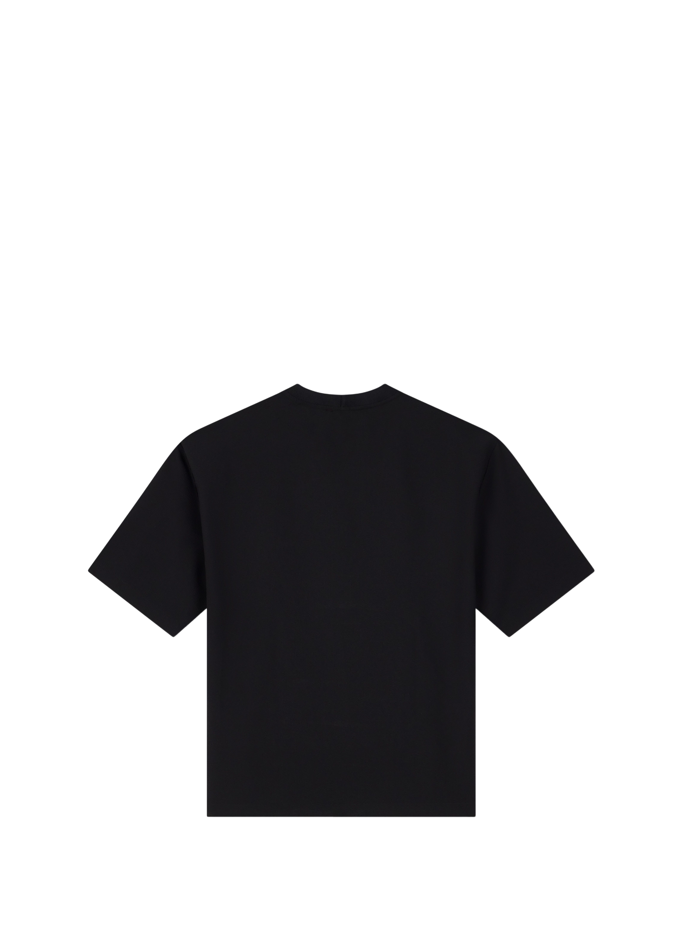 Oversized Textured Short Sleeve T-Shirt EMPORIO ARMANI Black