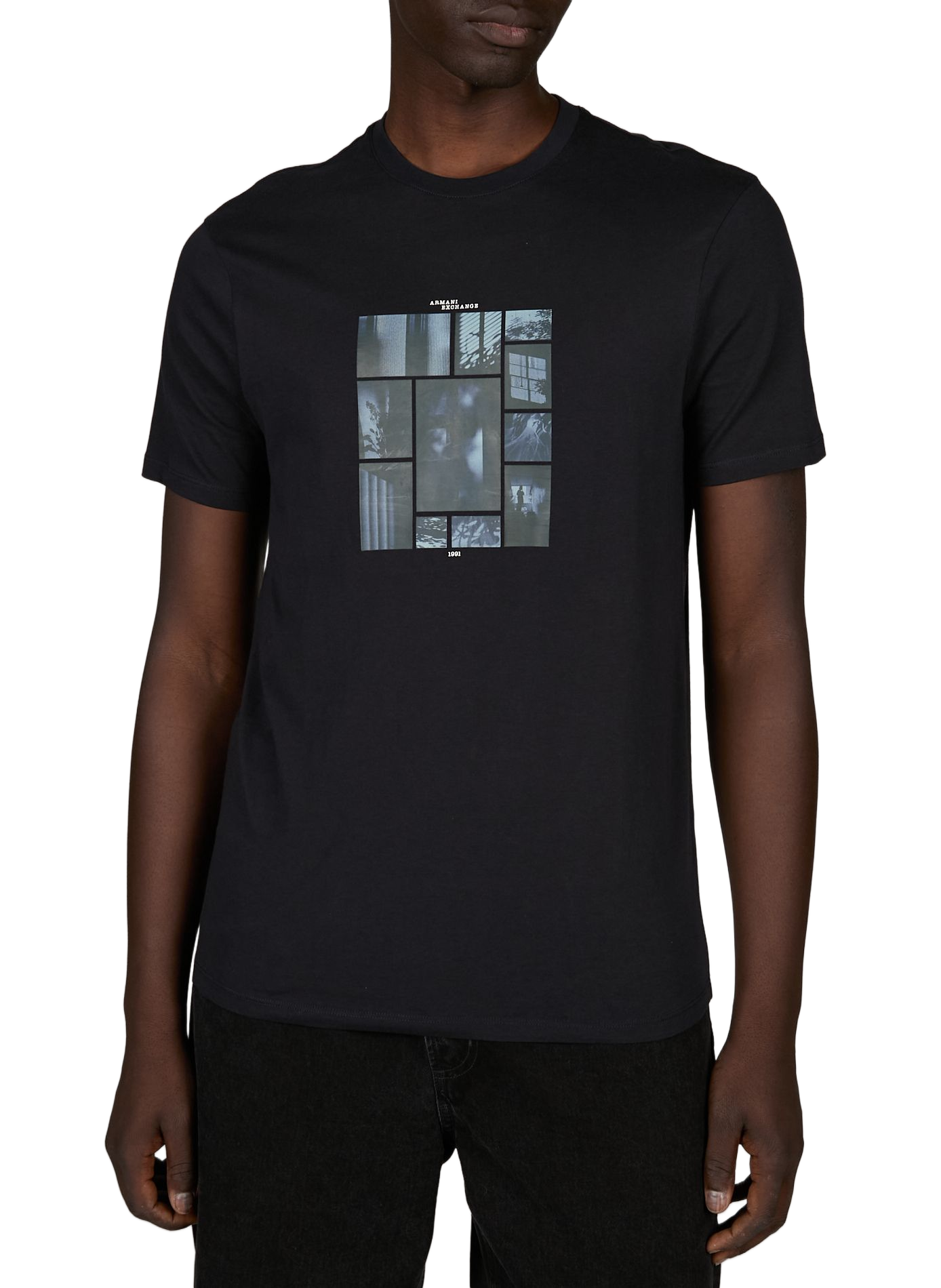 Cotton T-shirt ARMANI EXCHANGE Blue