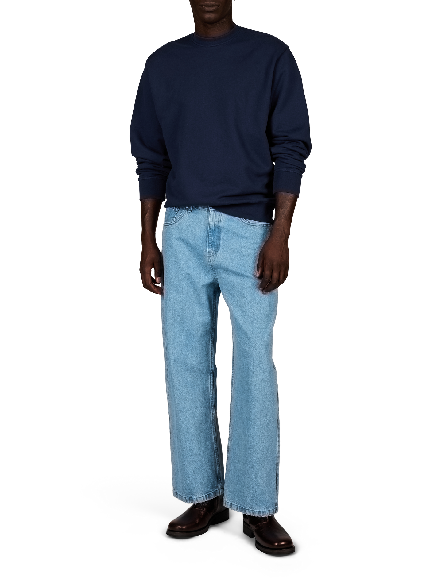 Pull droit en coton ARTE ANTWERP Bleu