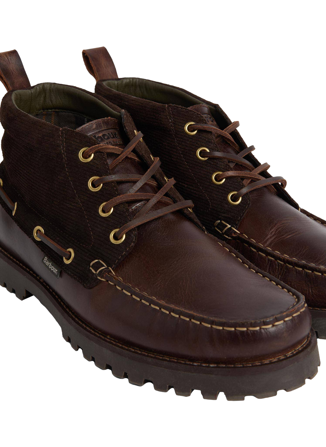 Leren veterschoenen BARBOUR Veelkleurig