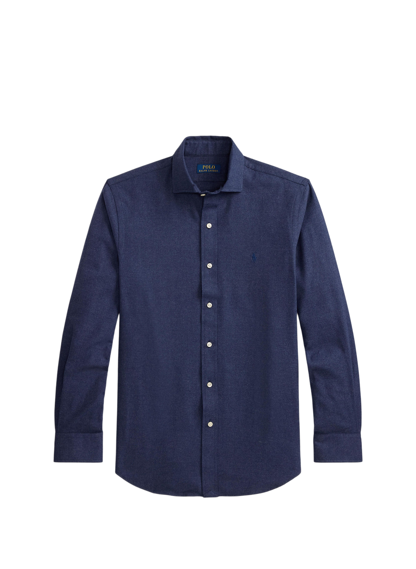 Chemise droite en coton mélangé POLO RALPH LAUREN Bleu