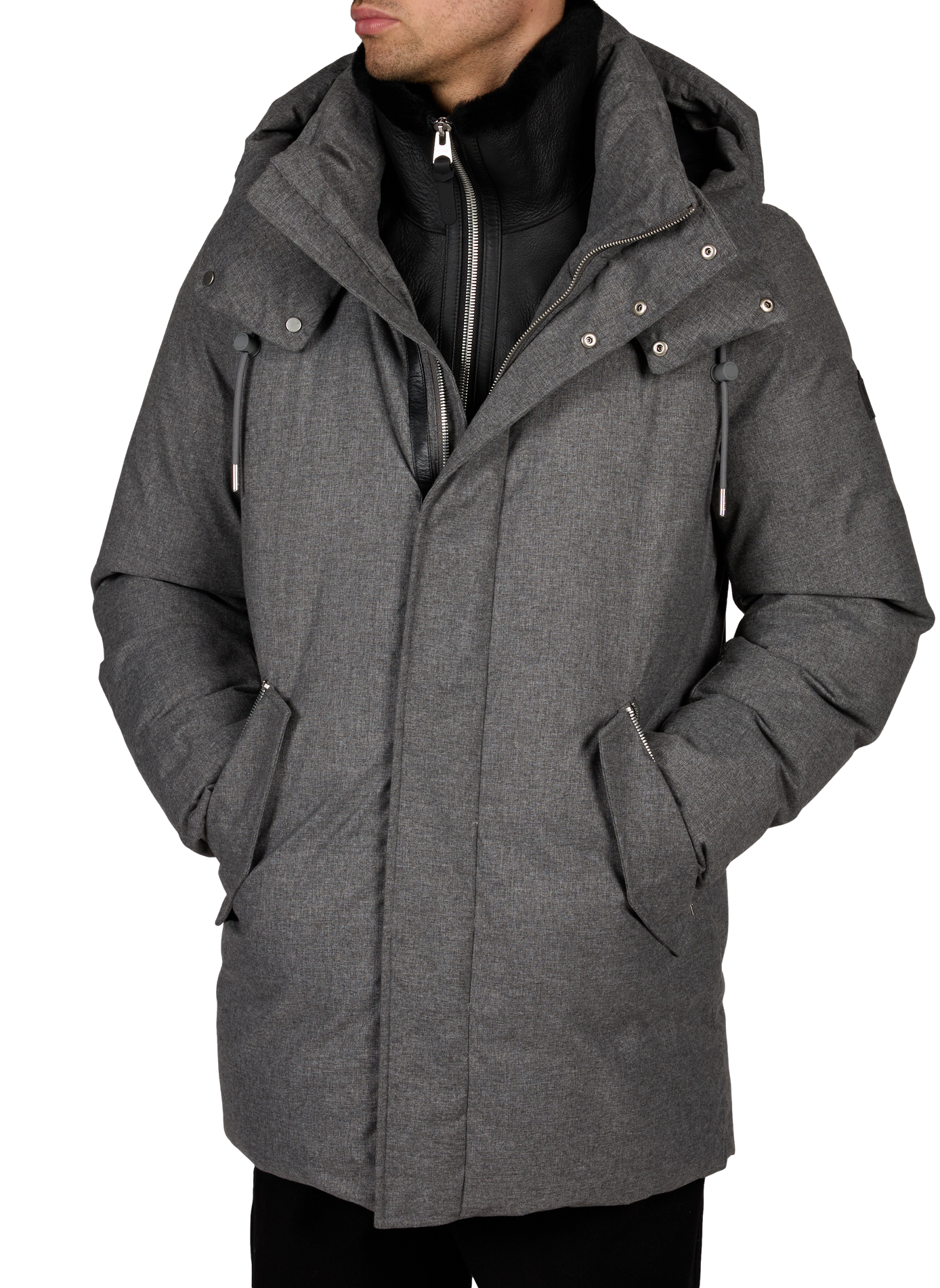 Sullivan-FN Mantel mit weitem, hohem Kragen MACKAGE Grau