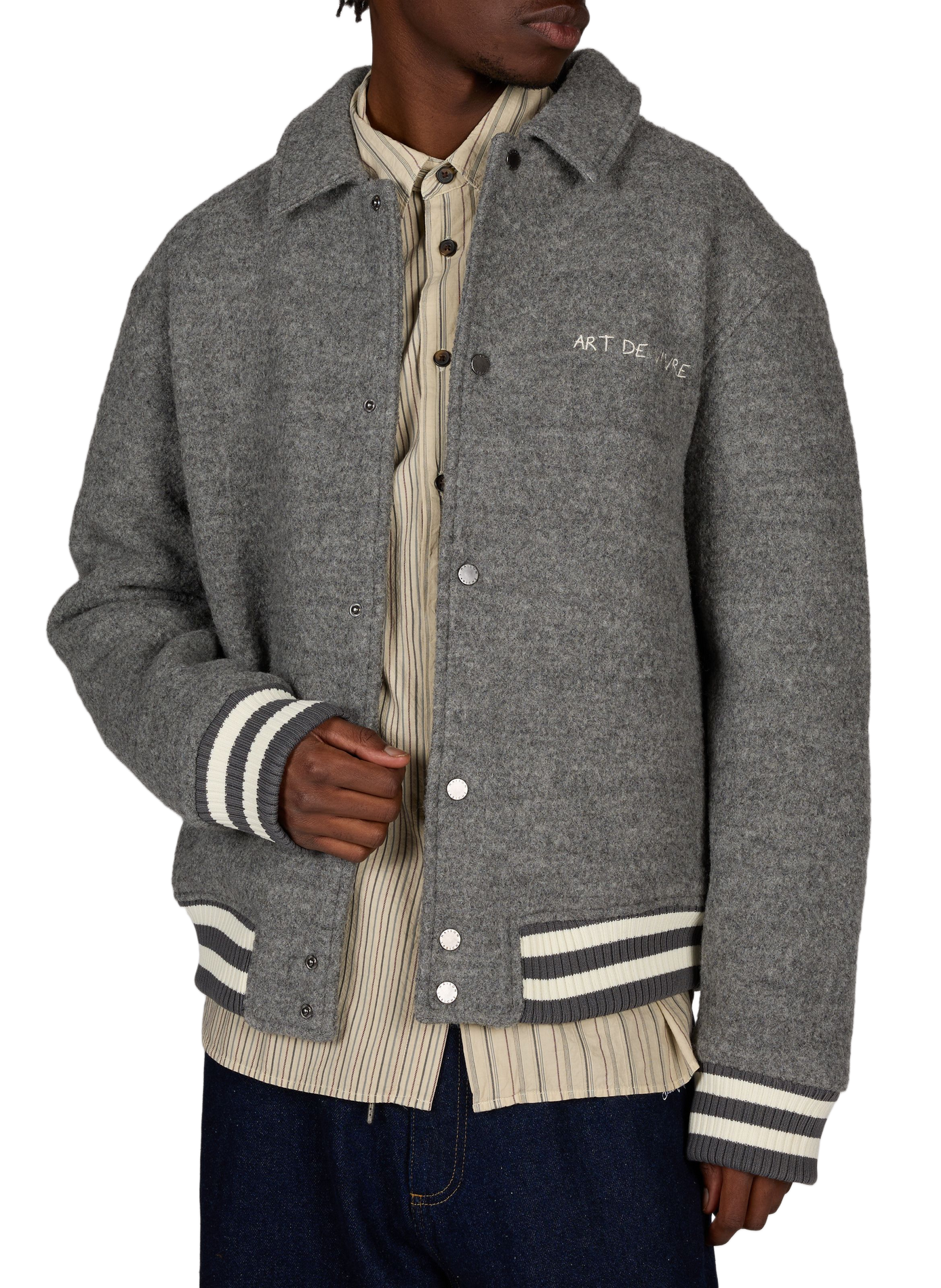 Nicot Art de Vivre Jacke aus Wolle MAISON LABICHE Grau