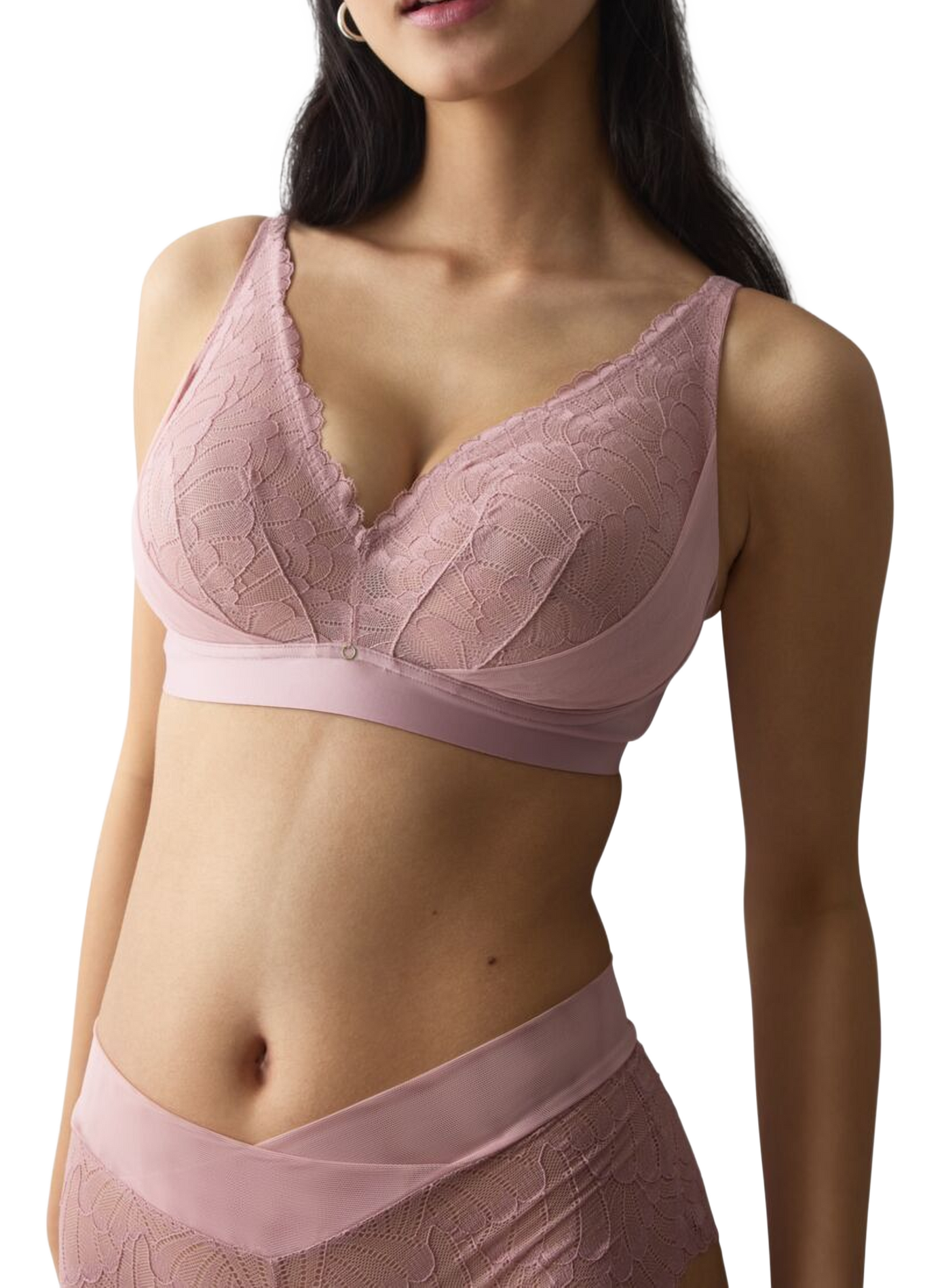 Driehoekige bh met kant TRIUMPH Roze