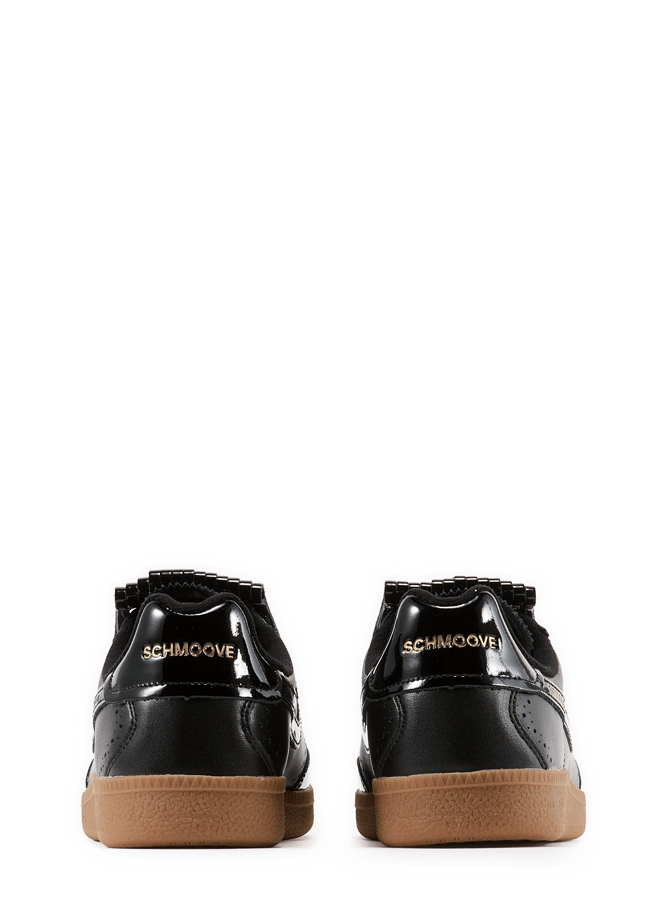 Baskets basses vernis en cuir mélangé SCHMOOVE Schwarz
