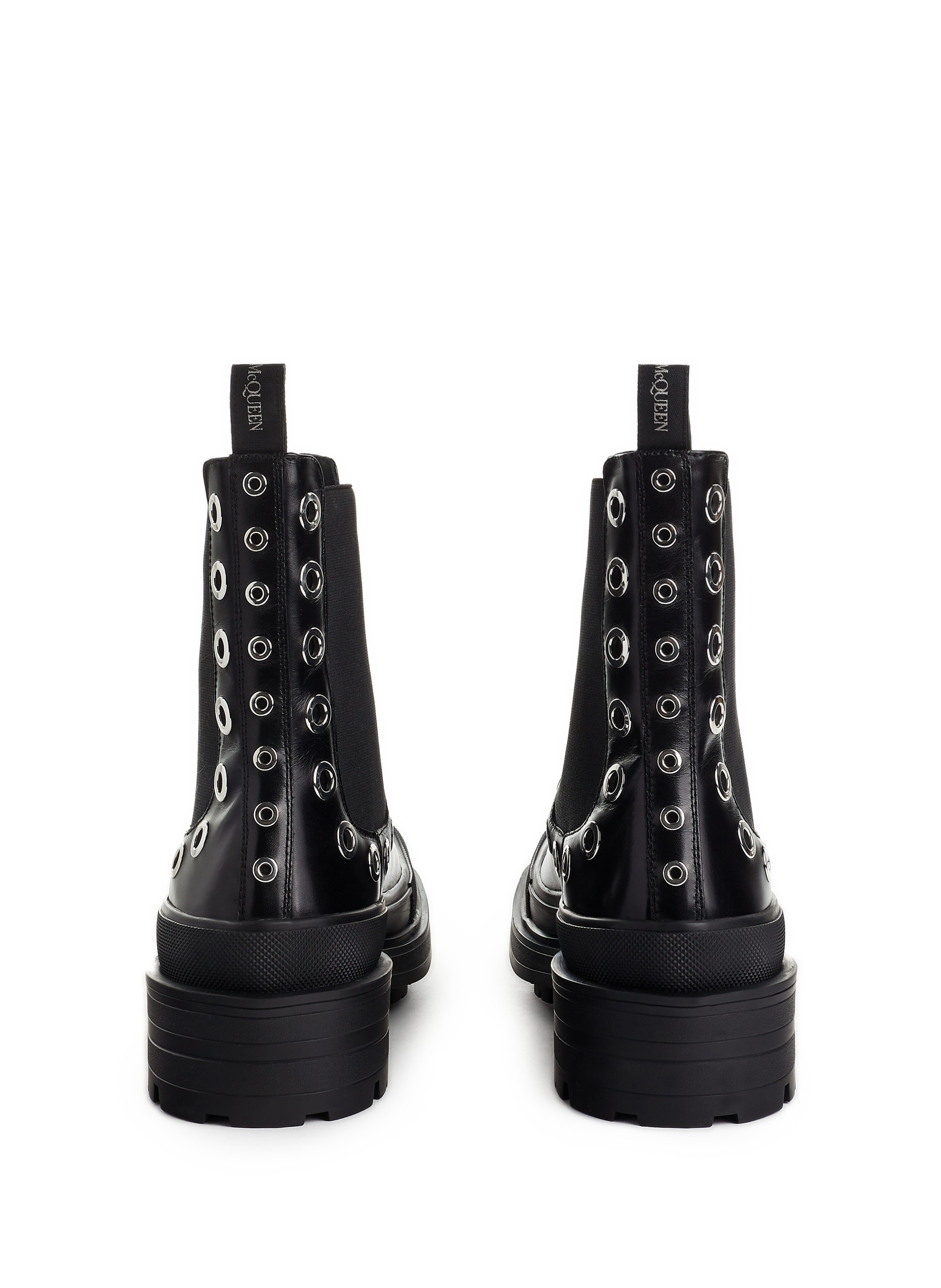 Bottines Chelsea Stack en cuir ALEXANDER MCQUEEN Noir