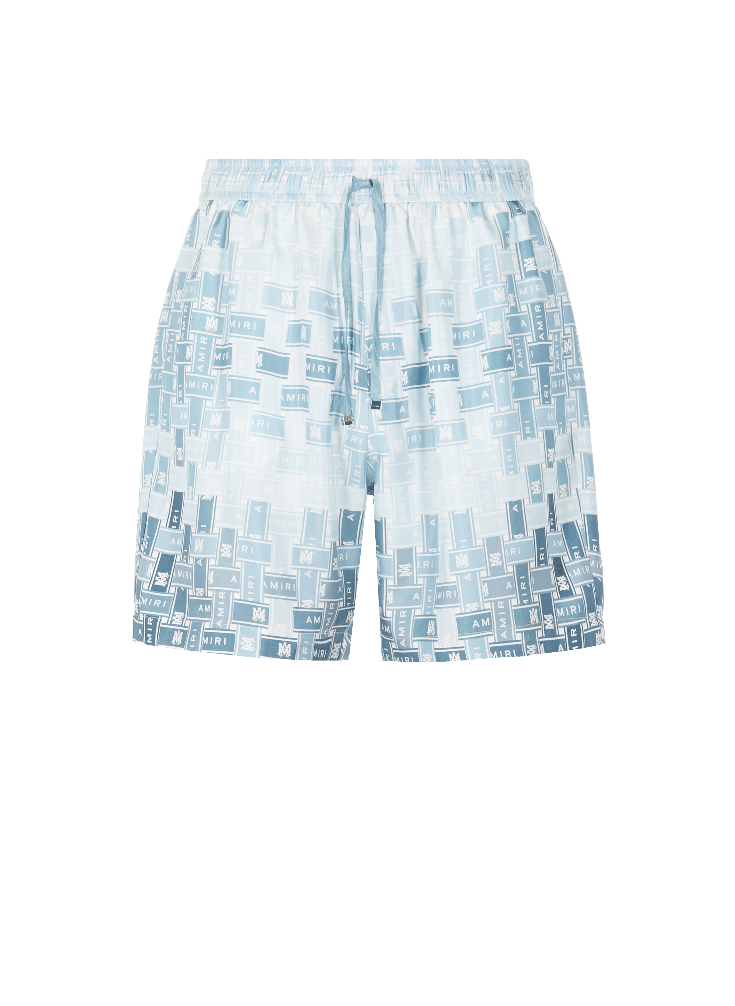 Short à imprimé dégradé en soie