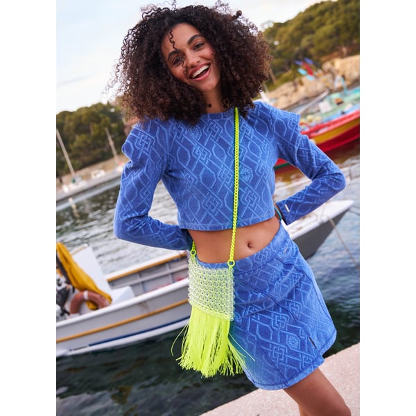 Jupe en jacquard monogramme