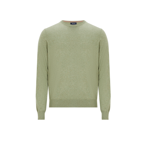 Façonnable Cotton And Linen Jumper In Green
