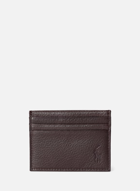 Leather card holder Brown by POLO RALPH LAUREN POLO RALPH LAUREN Leather card holder Brown