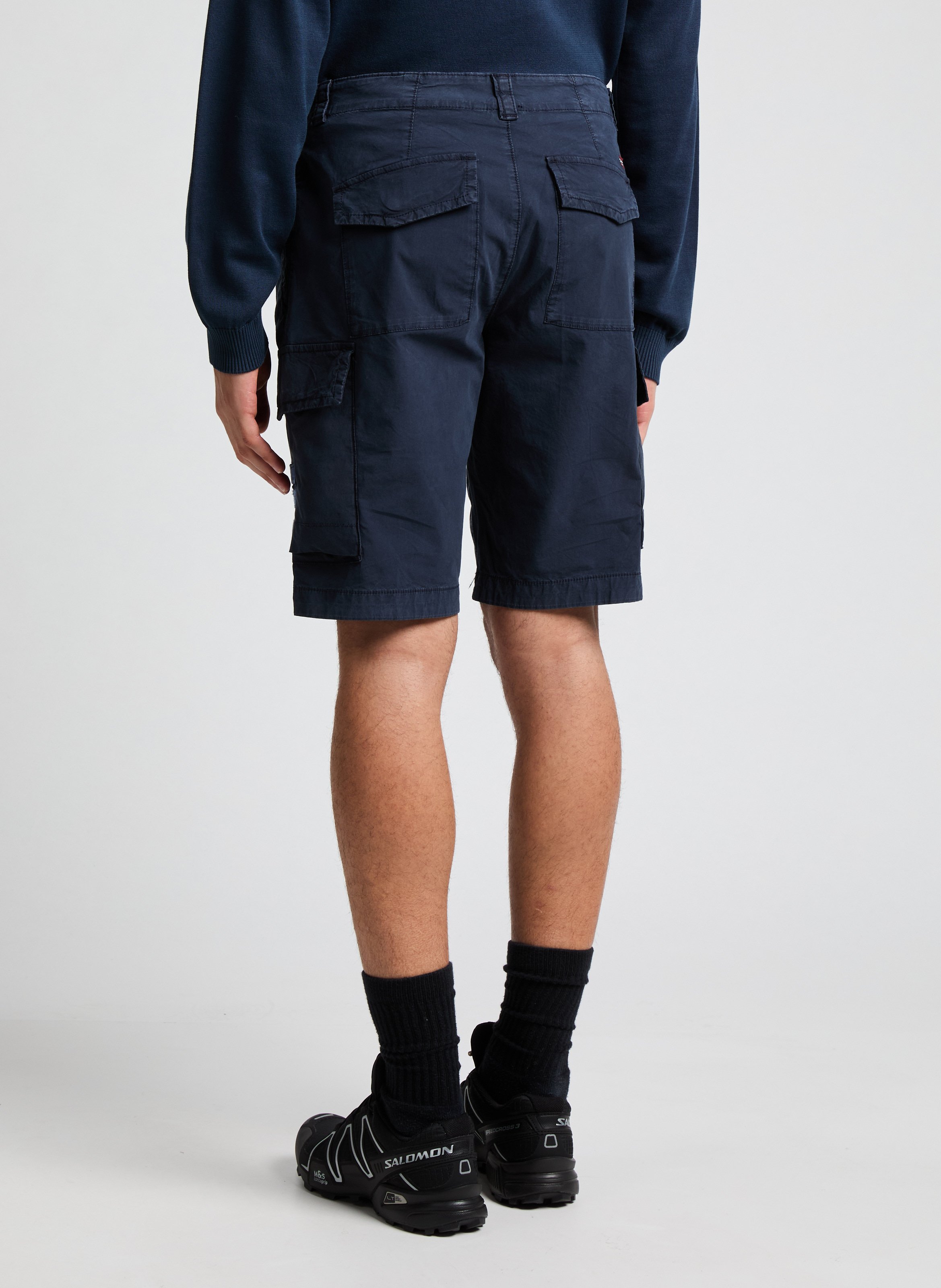 Cotton cargo shorts NAPAPIJRI Blue