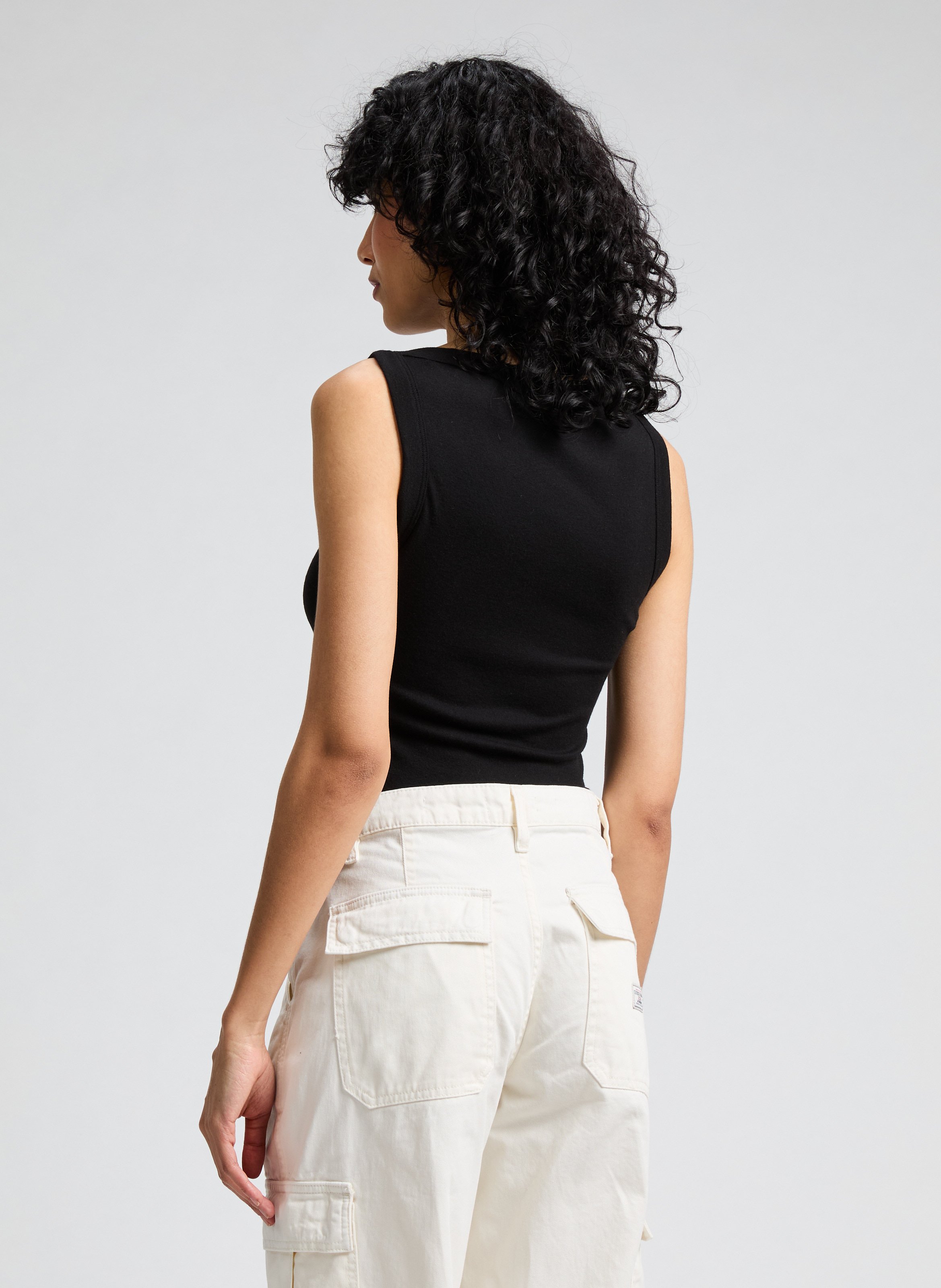 Rhinestone-embellished top GUESS Black