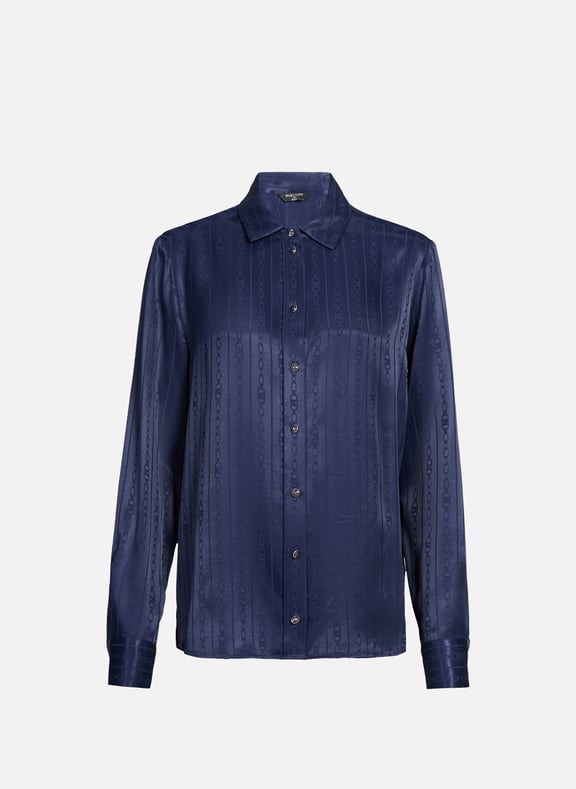Shirt with monogram pattern Blue by GUESS GUESS Shirt with monogram pattern Blue