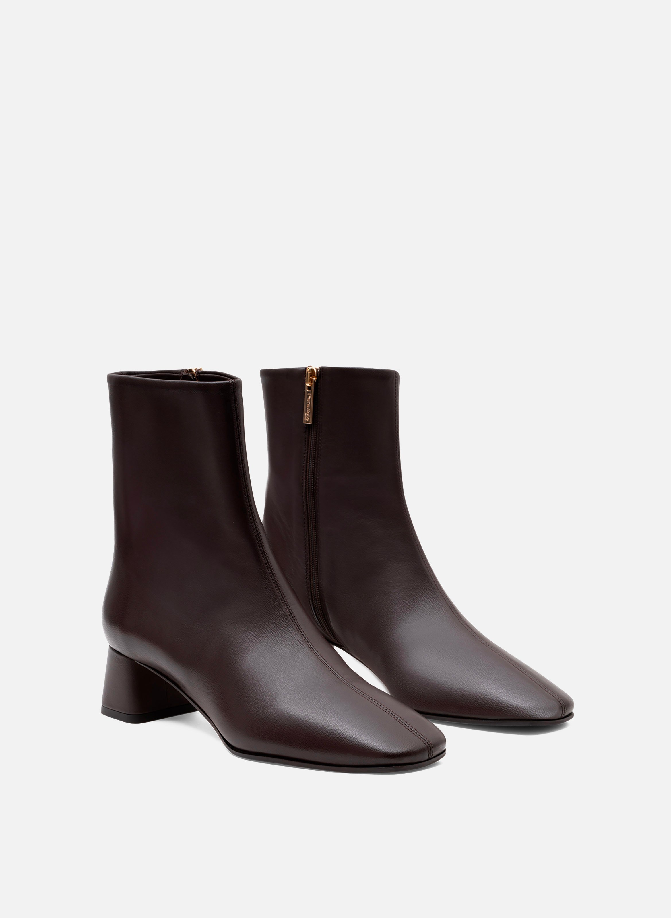 Bottines batan en nappa PARALLELE Marron