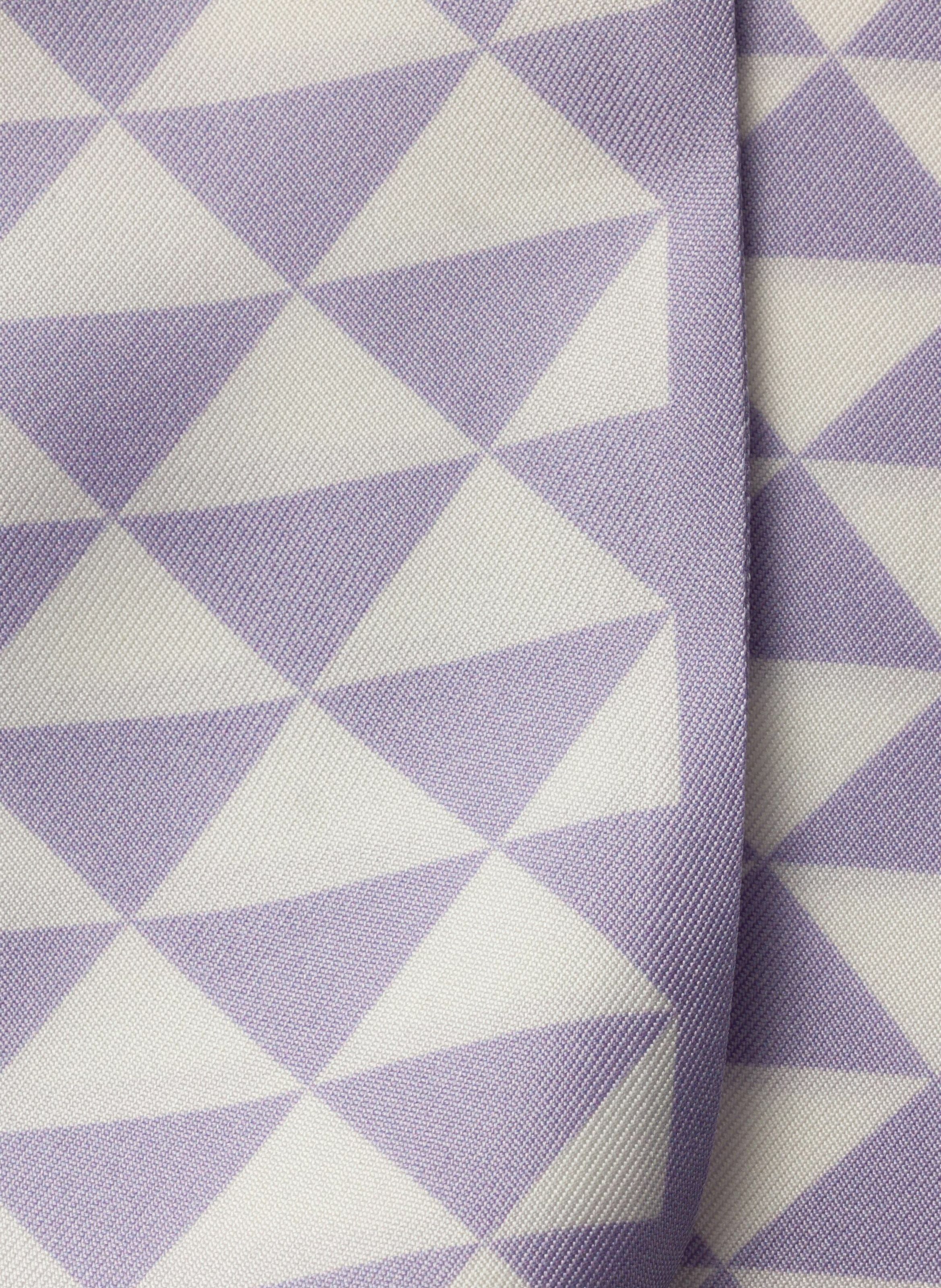 Cravate en soie imprimée PRADA Violet