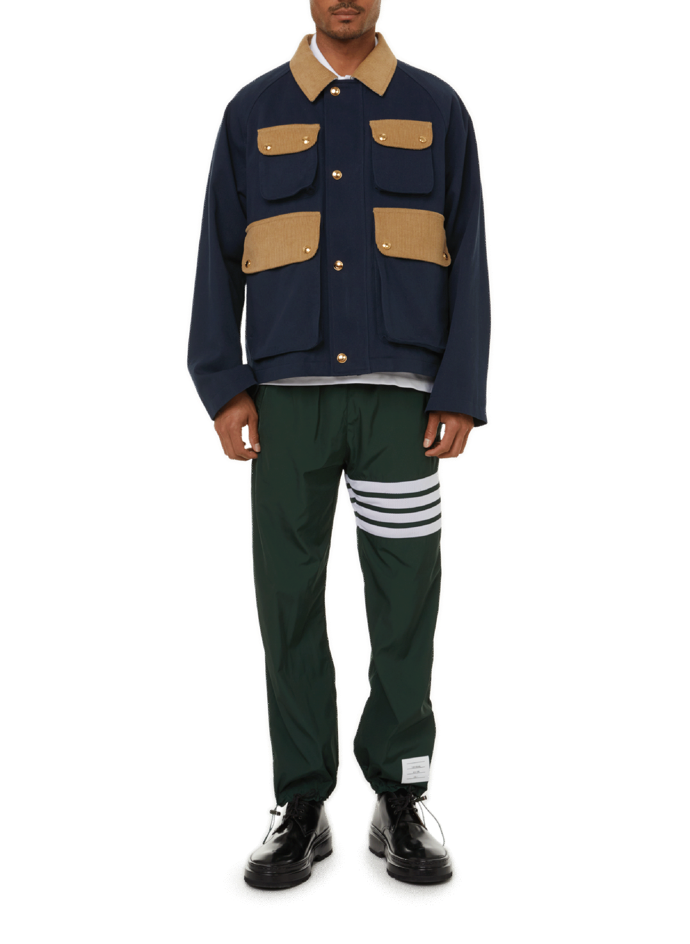 Veste à poches contrastantes THOM BROWNE Bleu