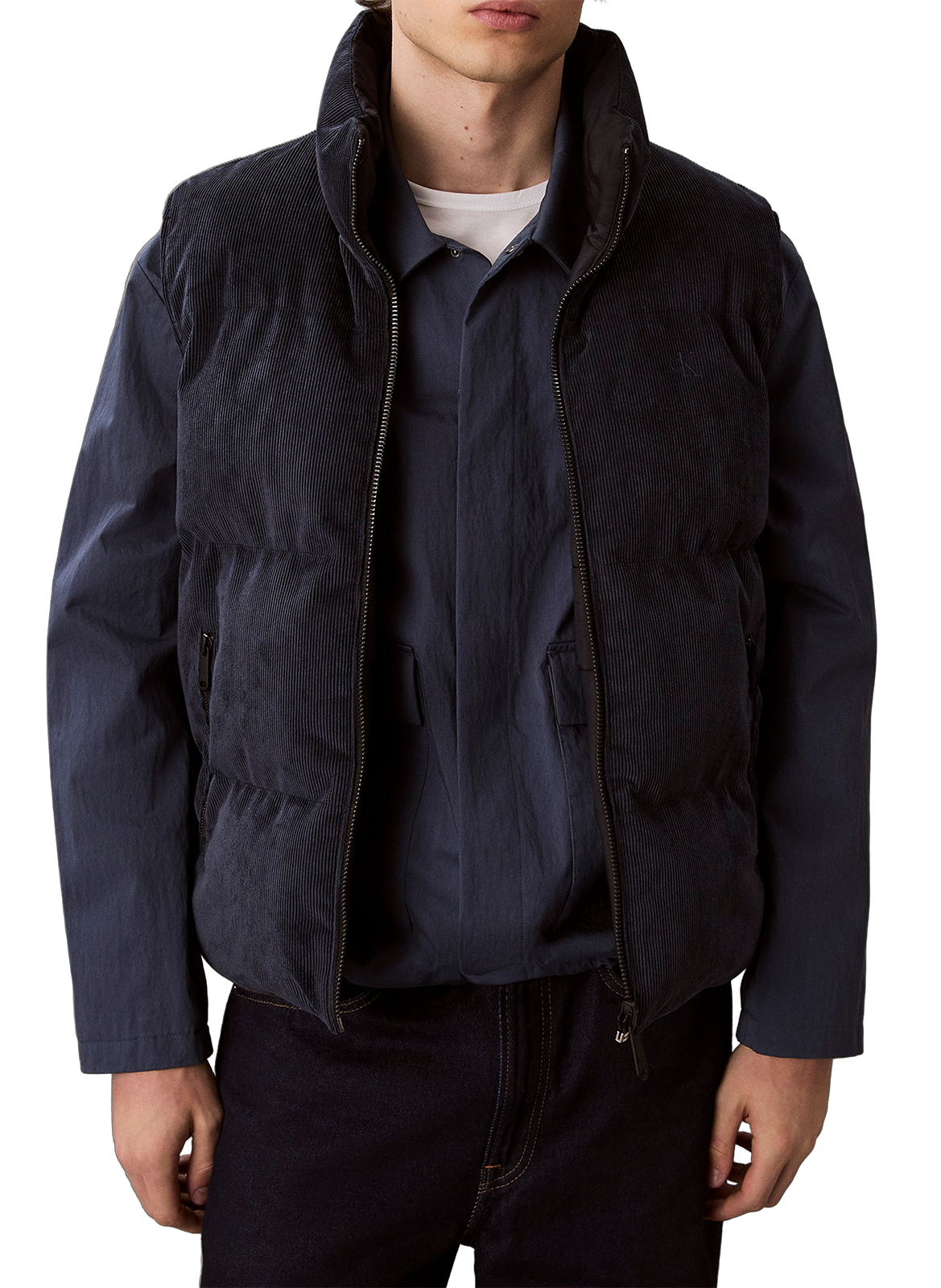 CALVIN KLEIN Down gilet Blue