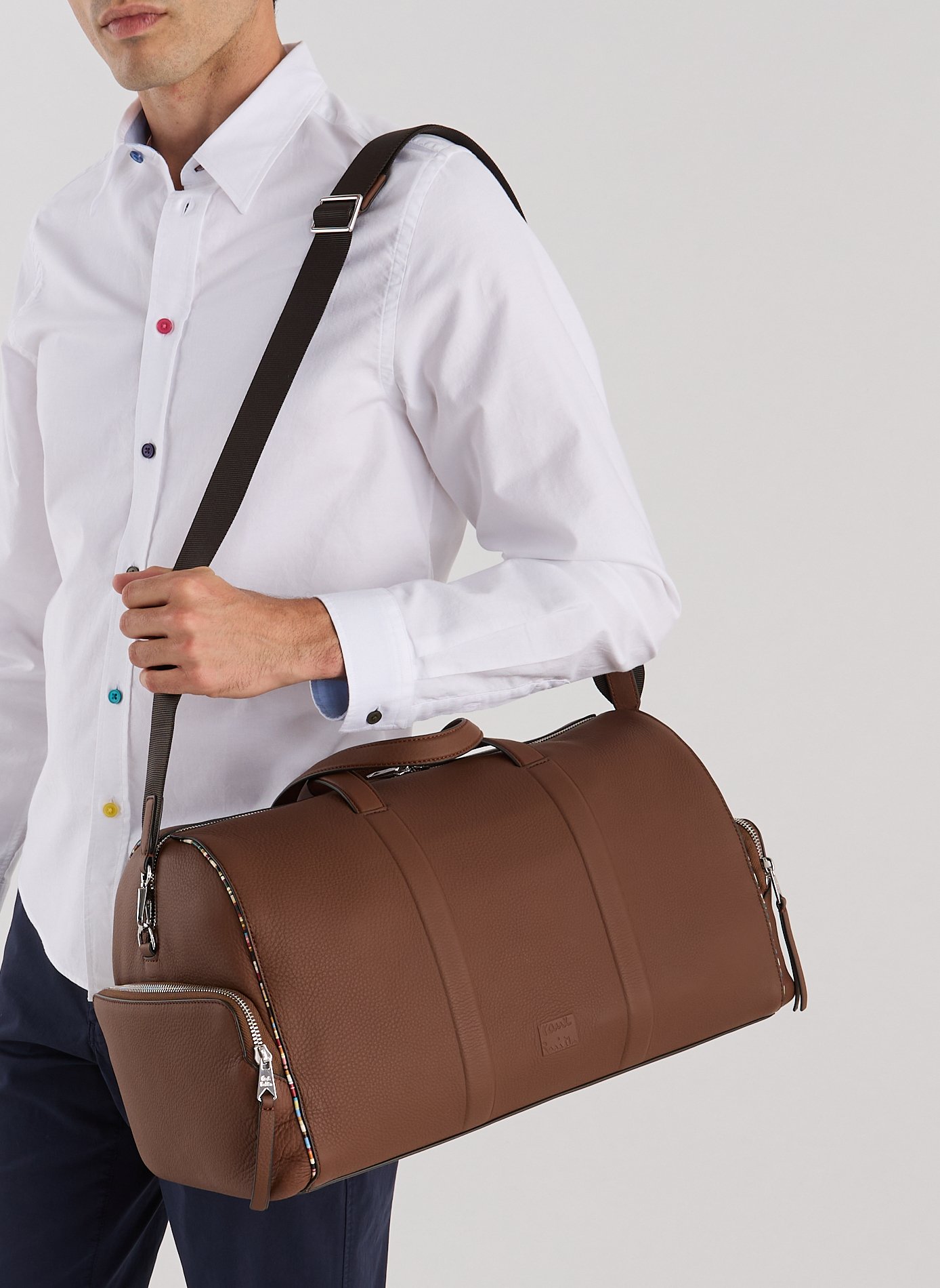 Leather travel bag PAUL SMITH Beige