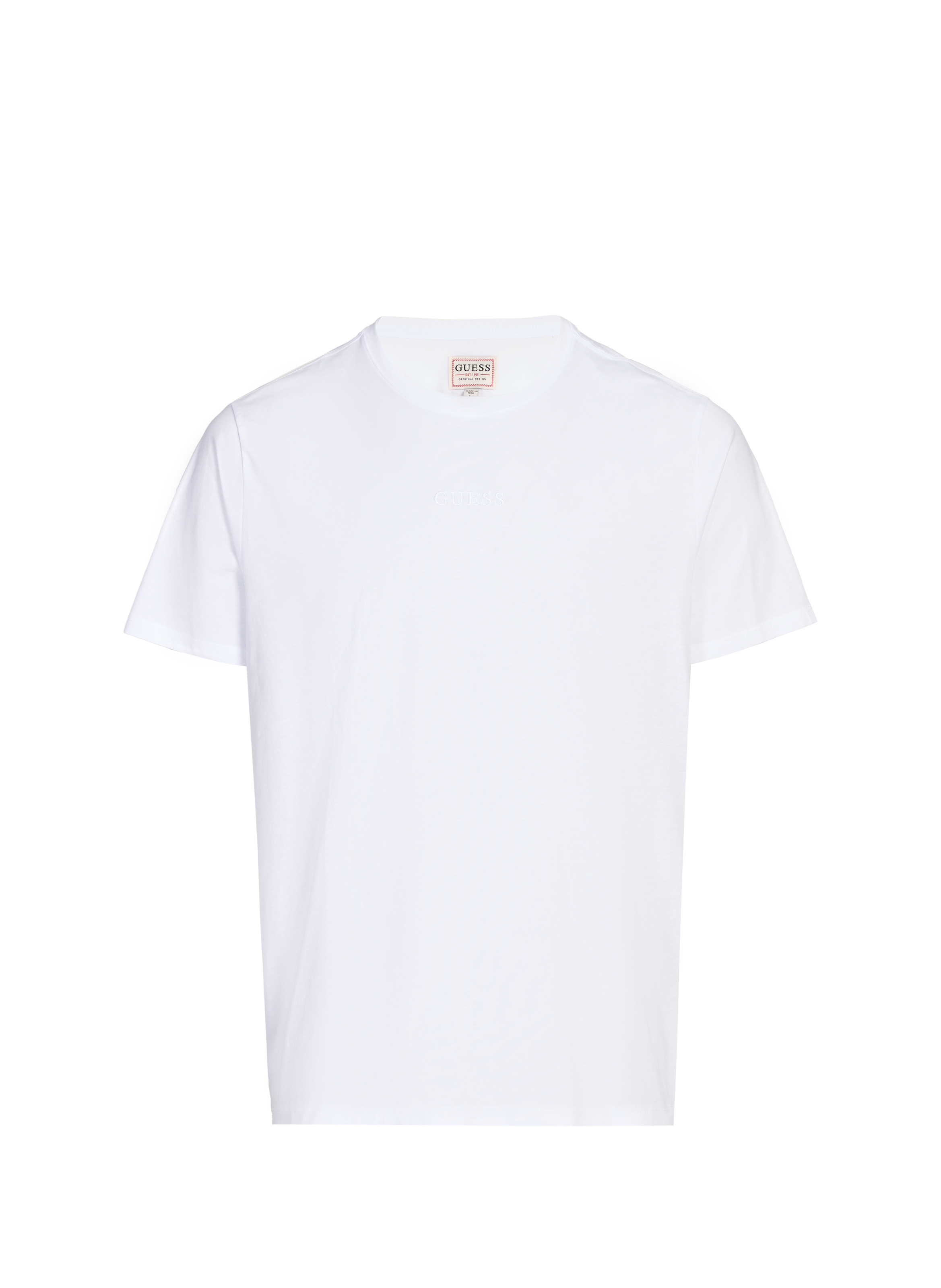 T-shirt col rond en coton PIMA CREW Pure white