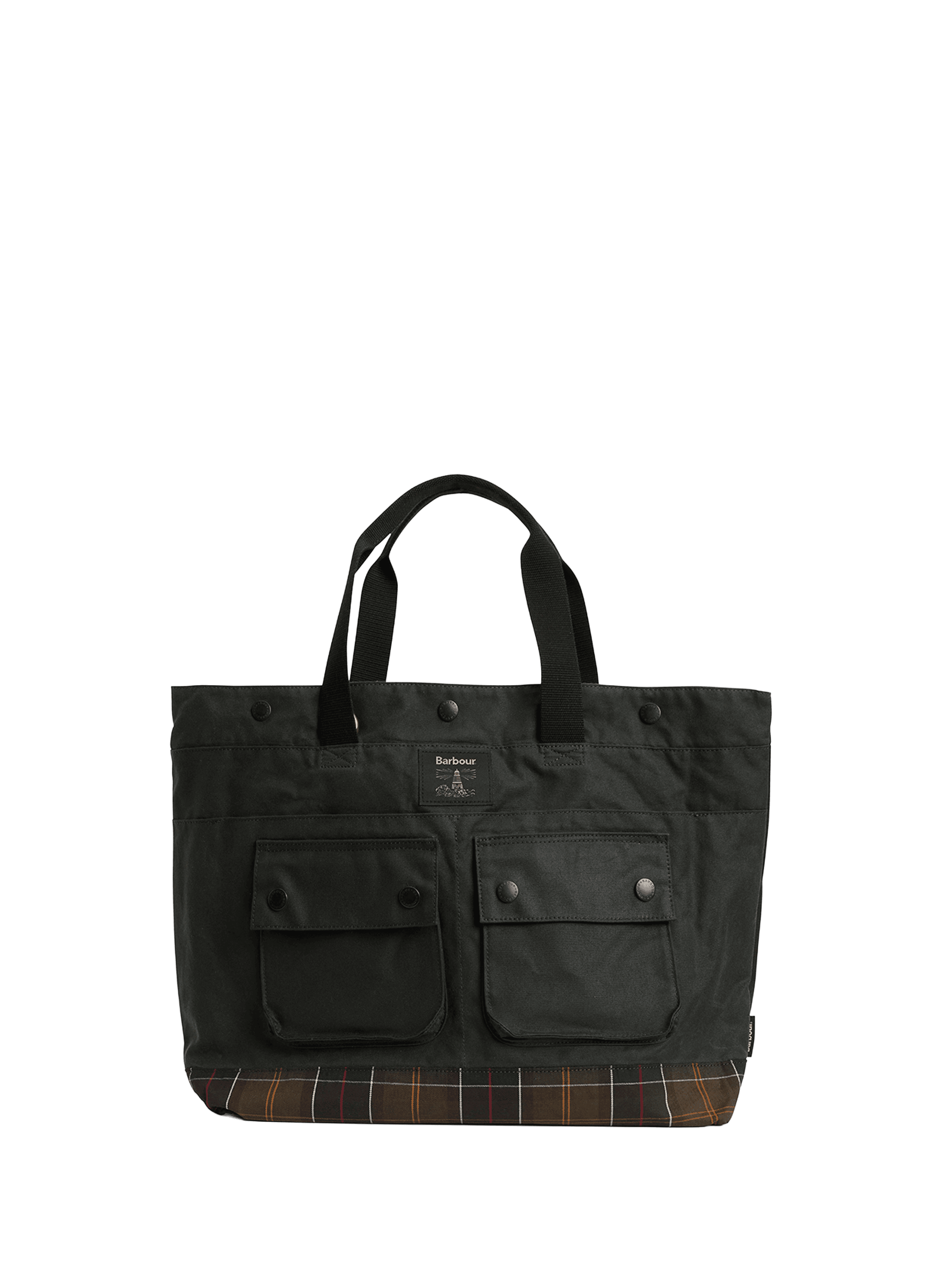 BARBOUR Sac cabas en coton wax Multicolour