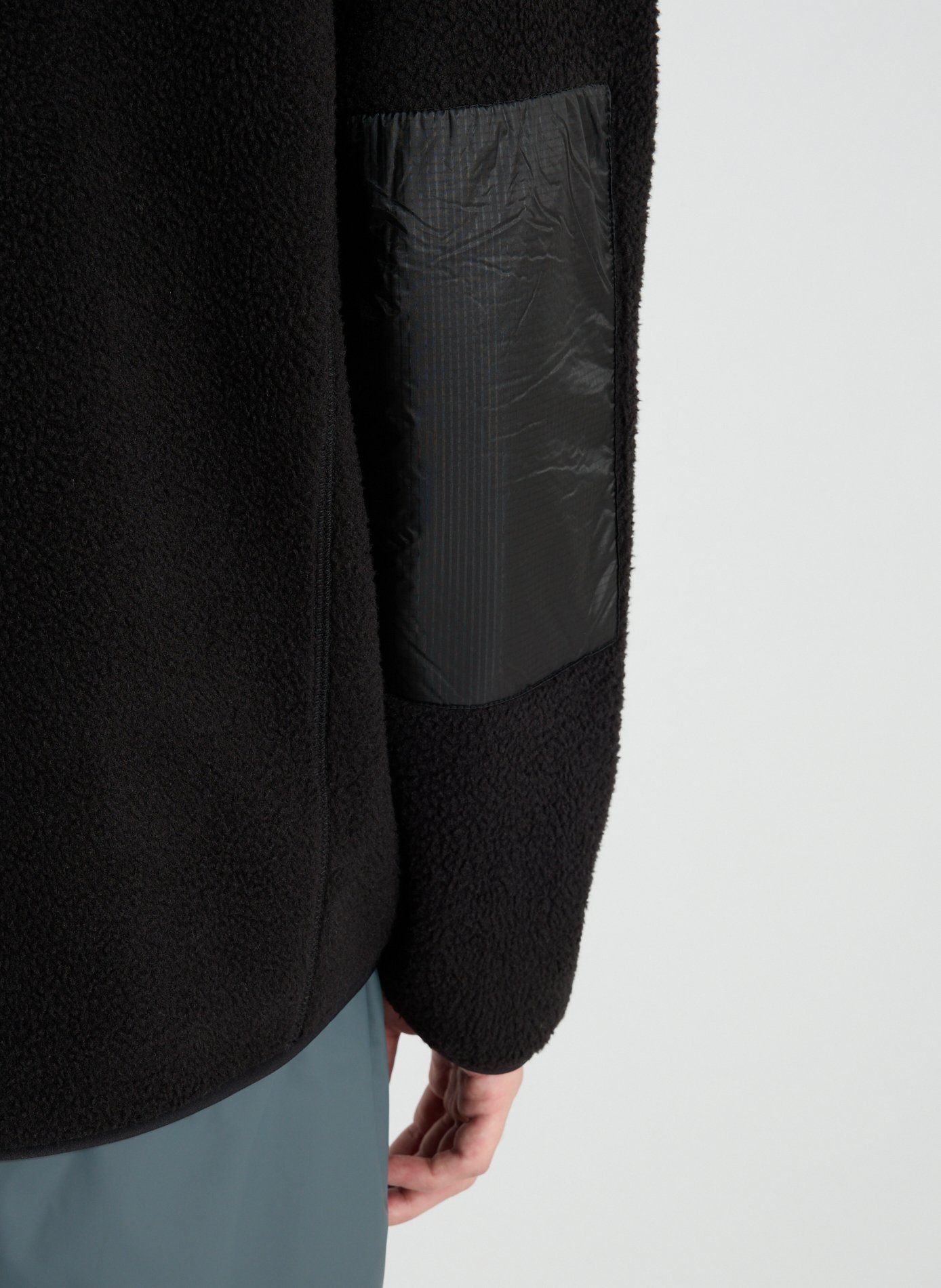 Veste polaire col montant RAINS Noir