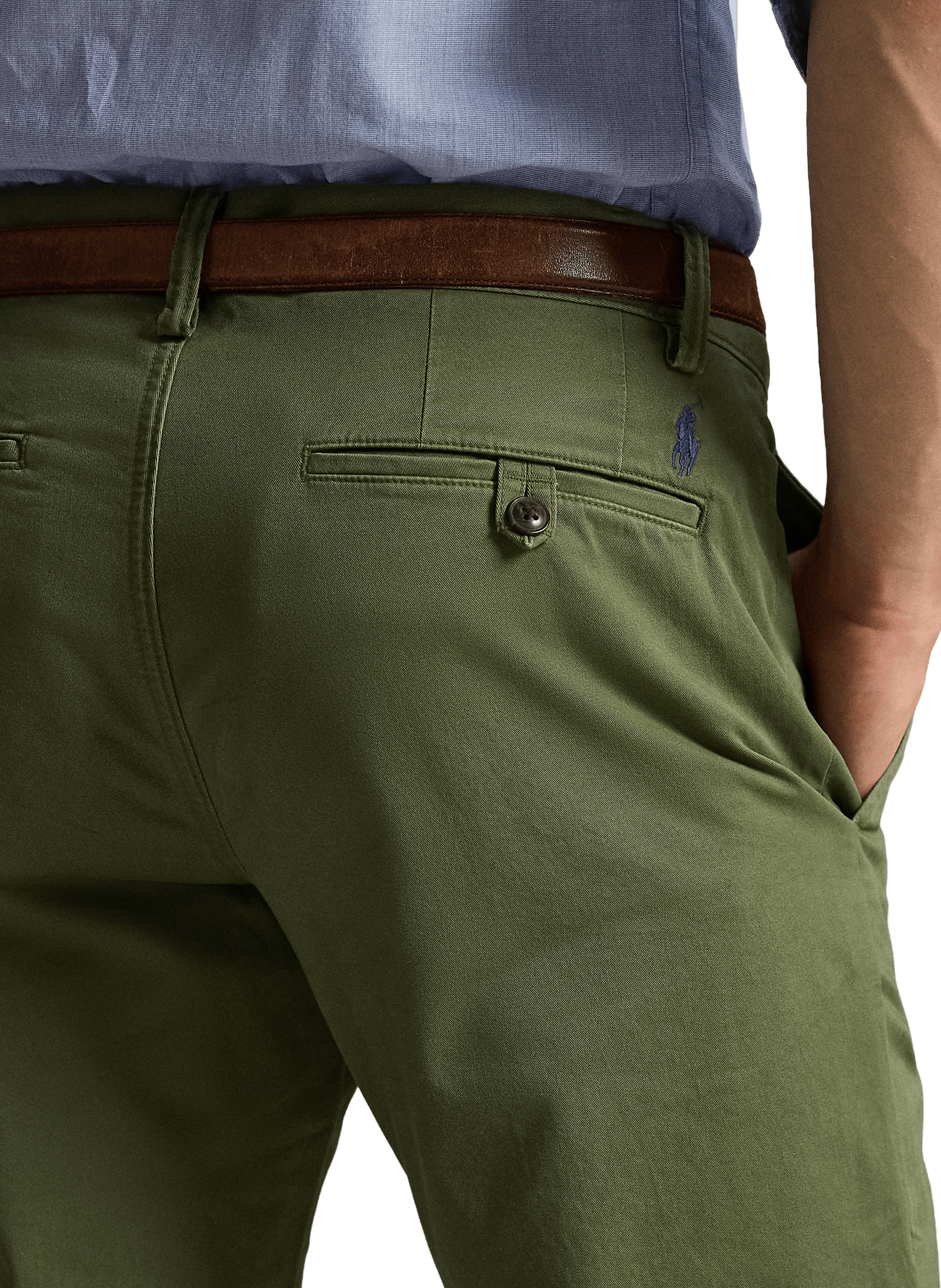 Cotton chino trousers Khaki