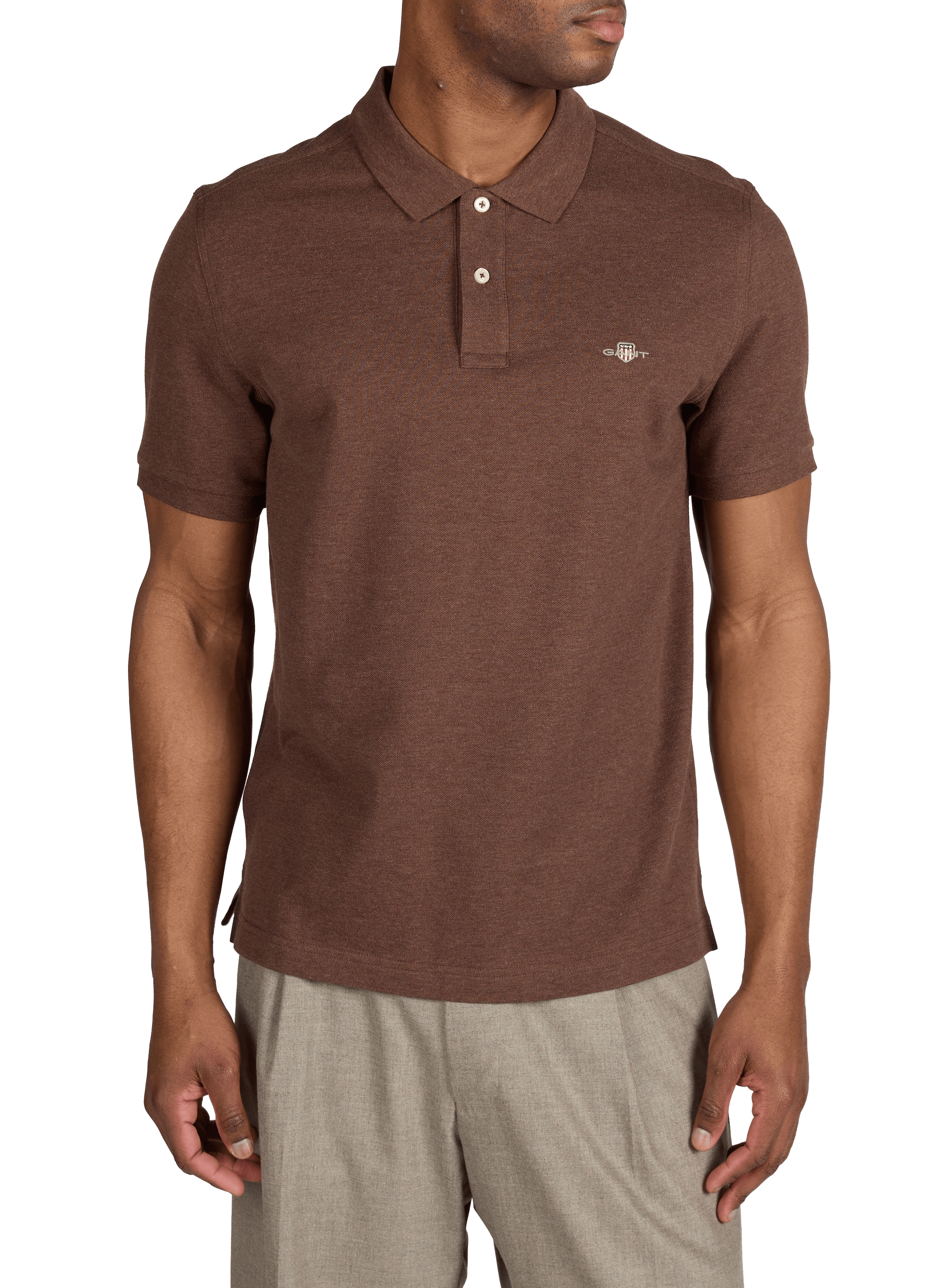  Cotton polo shirt  GANT Brown