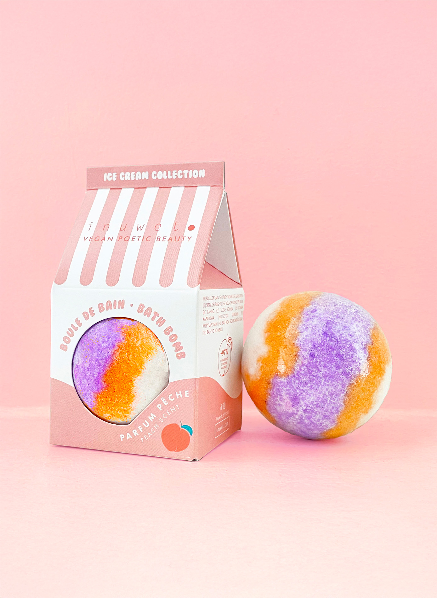 Boule De Bain - Icecream Pêche INUWET No color