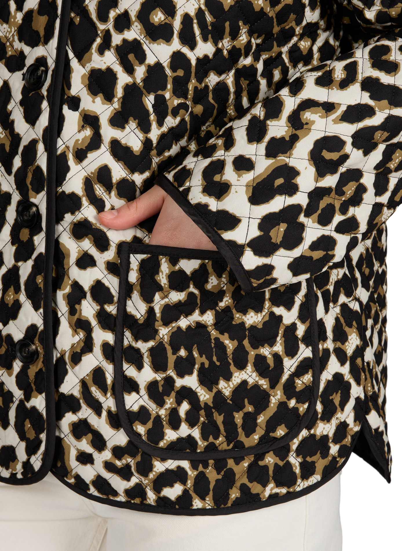 Veste Videlle imprimé à col rond VILA Beige