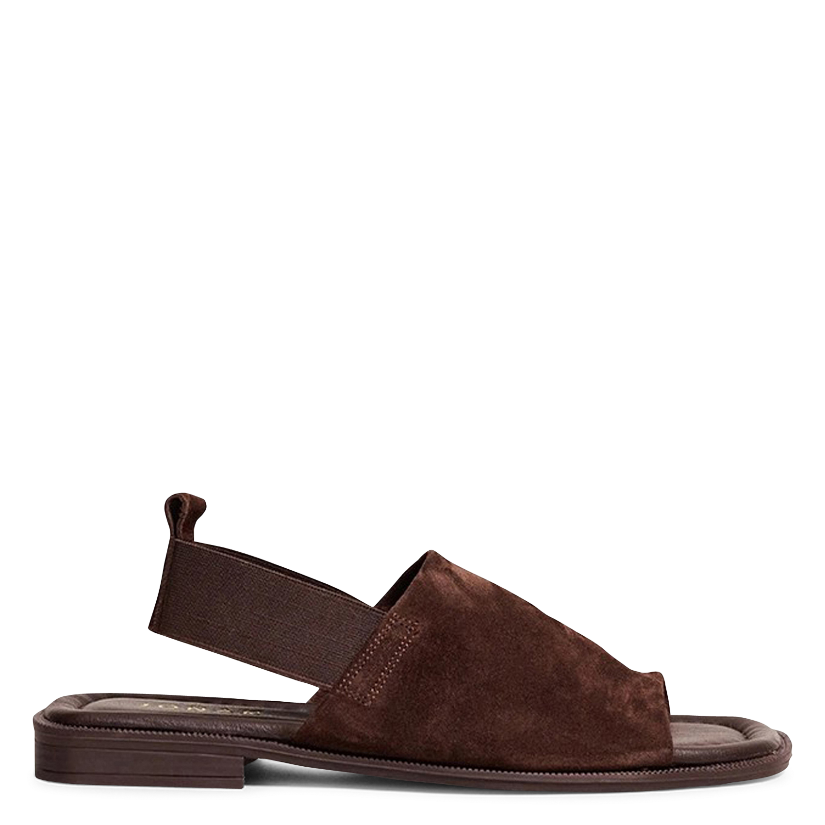 Sandales plates en cuir suédé joy JONAK Marron