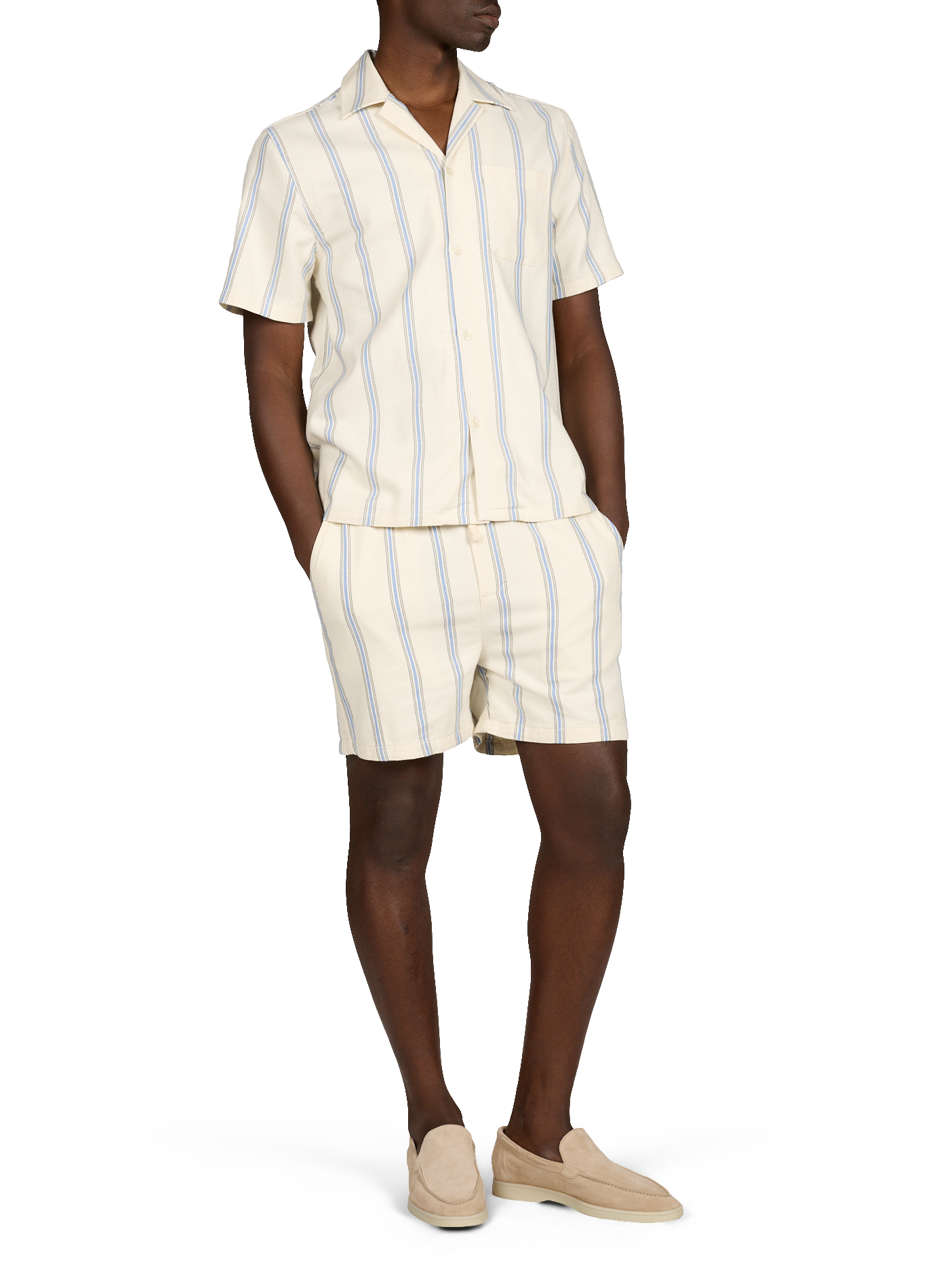 Mocassins en cuir suédé AURELIEN Beige