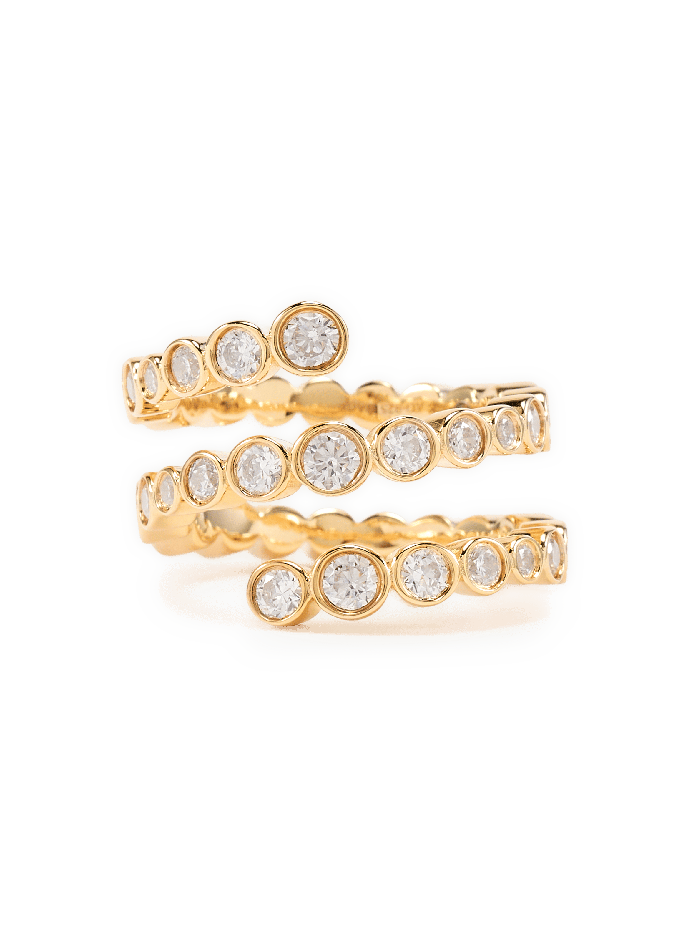 Bague spirale Odette avec pierres ODETTE Argent