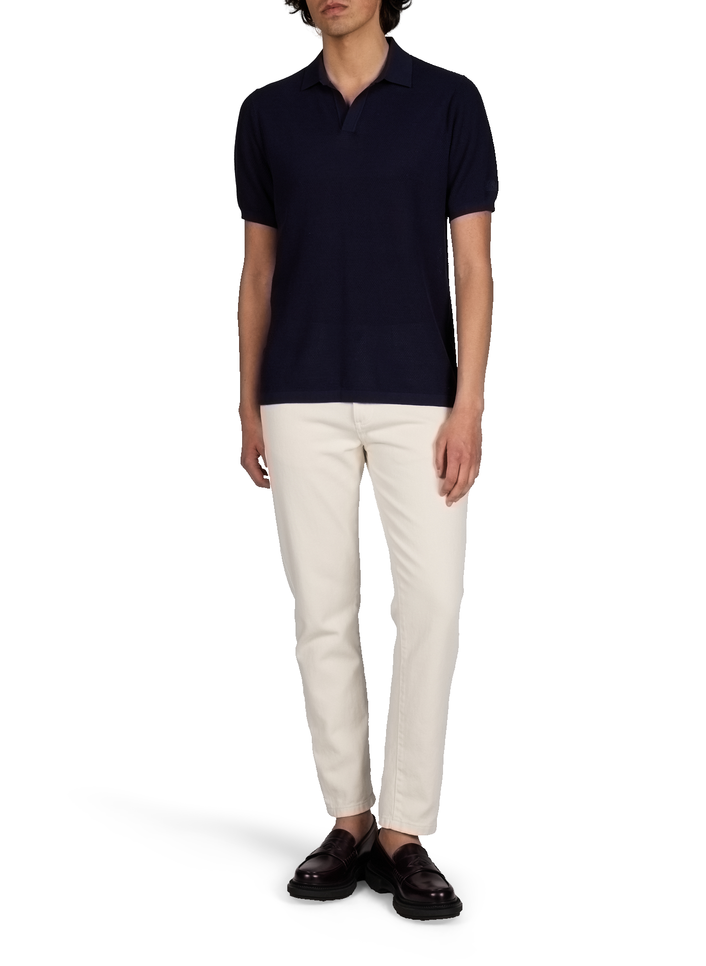 Sloan Mesh Buttonless Cardigan MC2 SAINT BARTH Blue