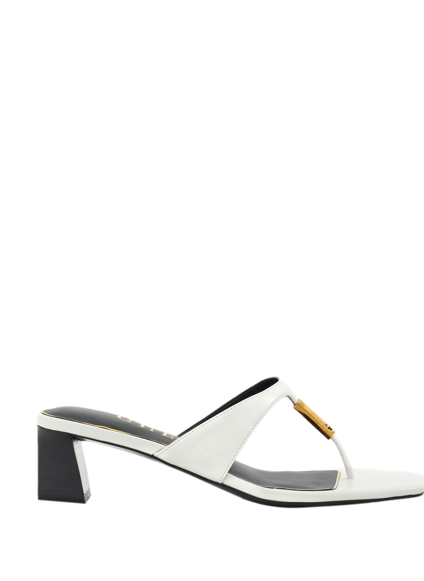 Yaiza leather sandals GUESS White