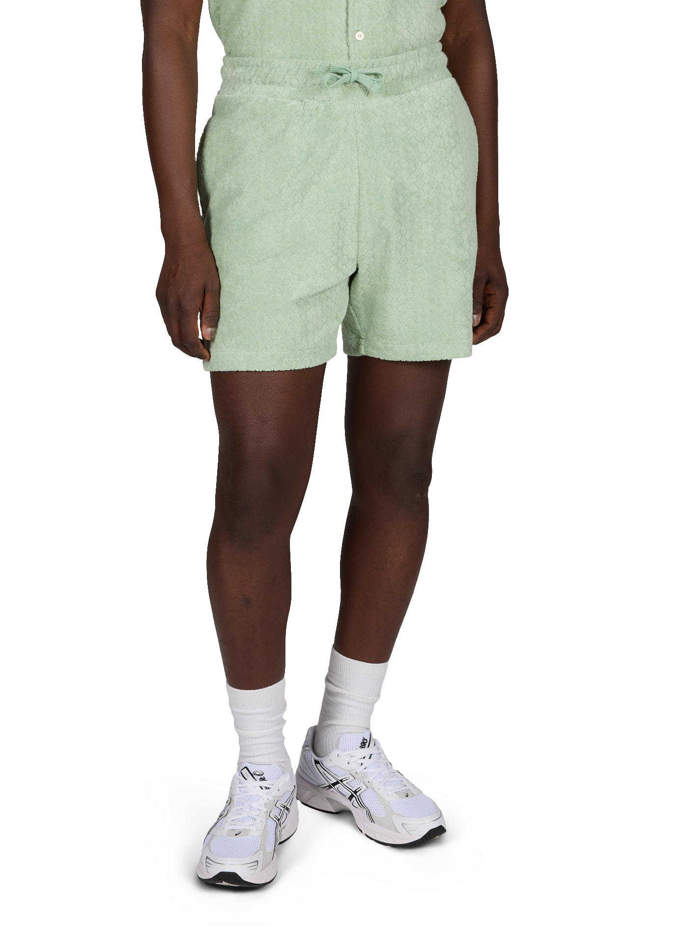 Short éponge en coton mélangé LYLE & SCOTT Vert