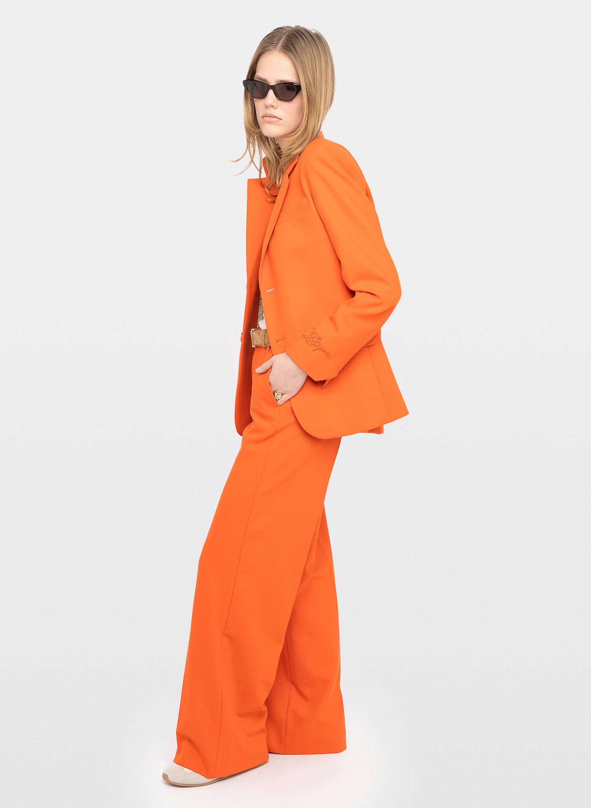 Pantalon droit taille haute panol ZADIG&VOLTAIRE Orange