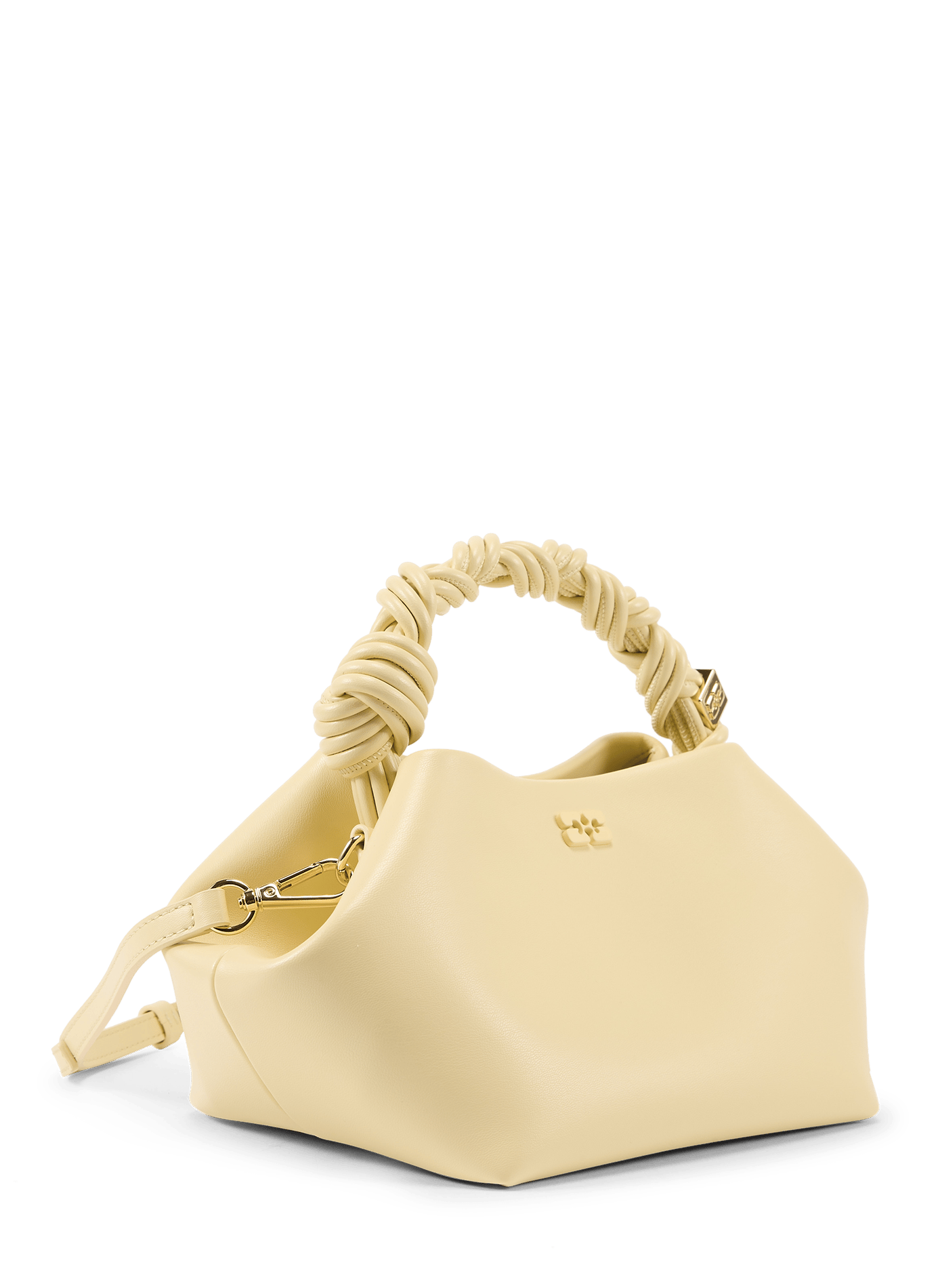 Cleo leather handbag GANNI Yellow