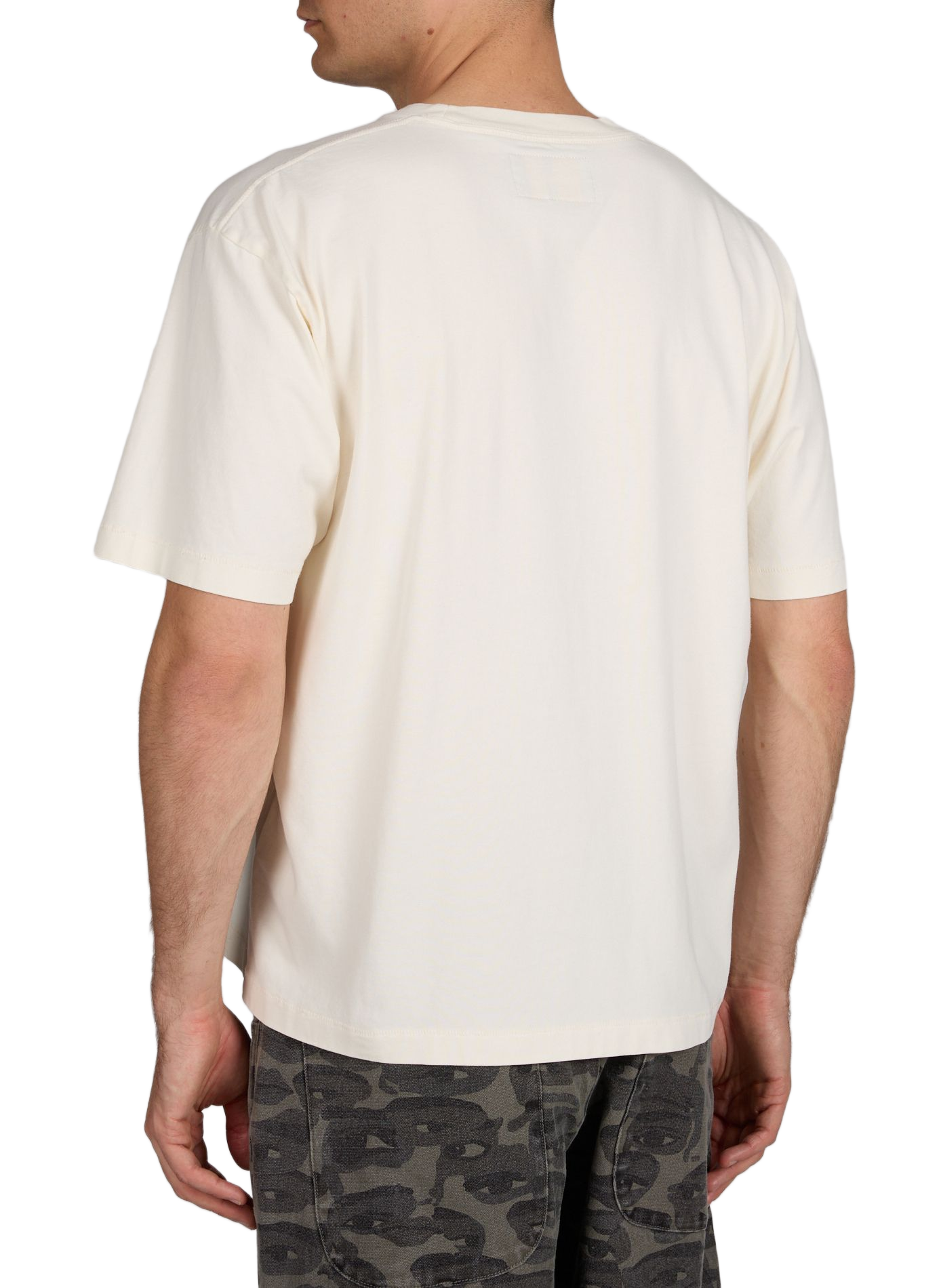 T-shirt imprimé à col rond en coton KIDSUPER Beige