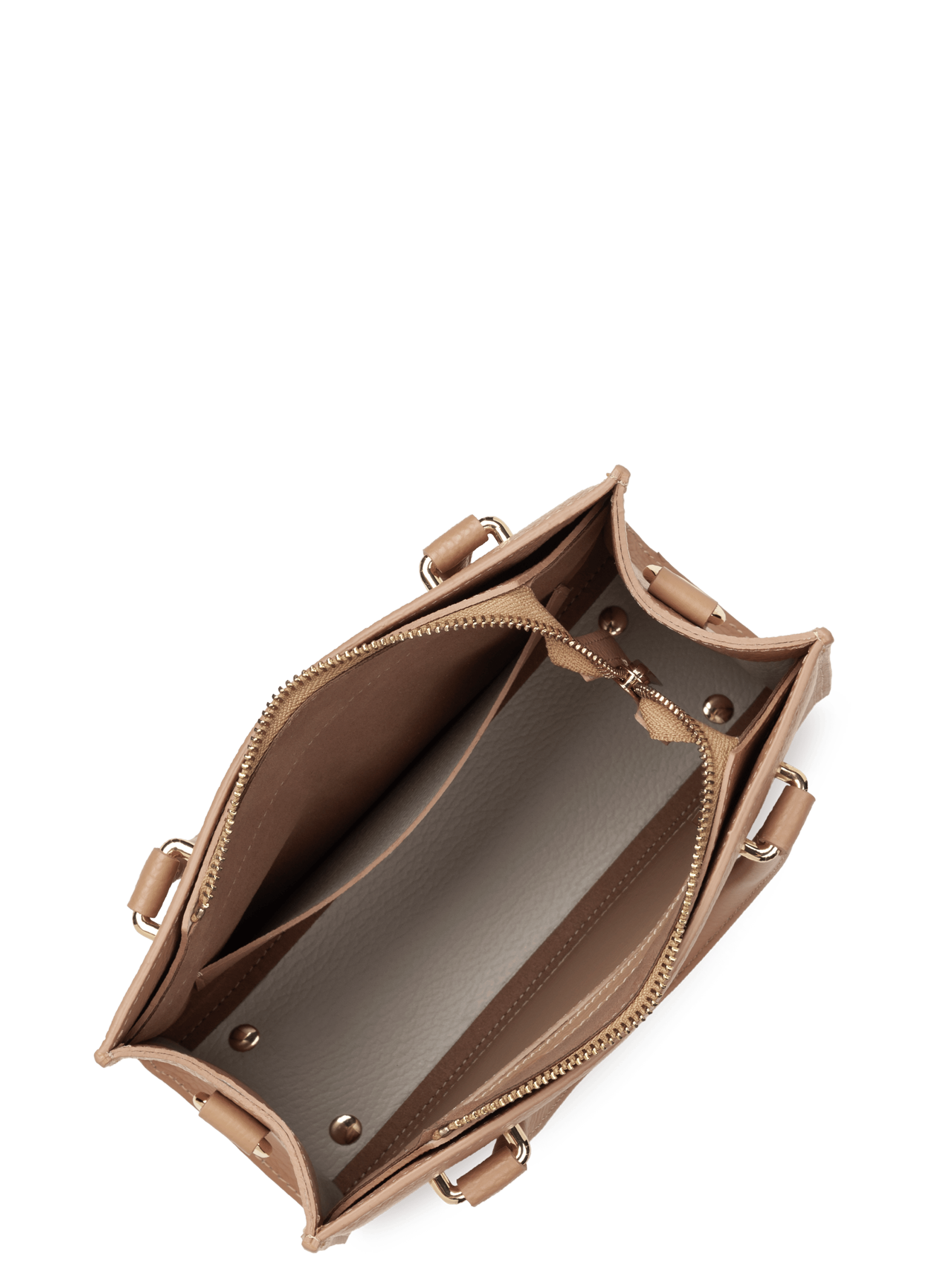 Petit sac à main - foulonné double daily | Beige LANCASTER Femme