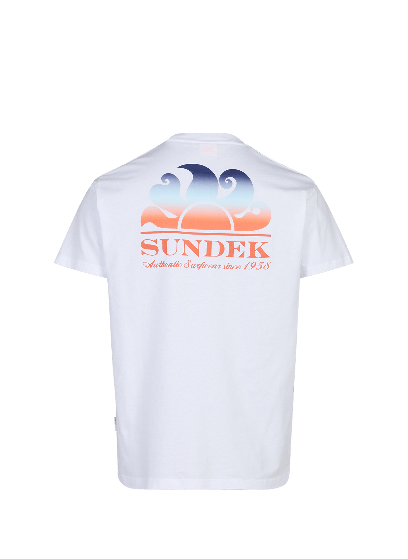 Round neck printed t-shirt SUNDEK White