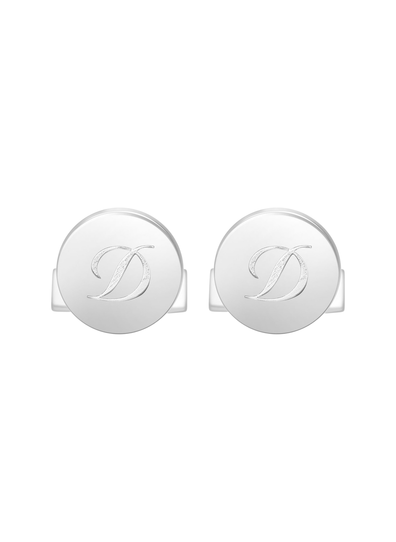 Engraved cufflinks S.T. DUPONT Silver