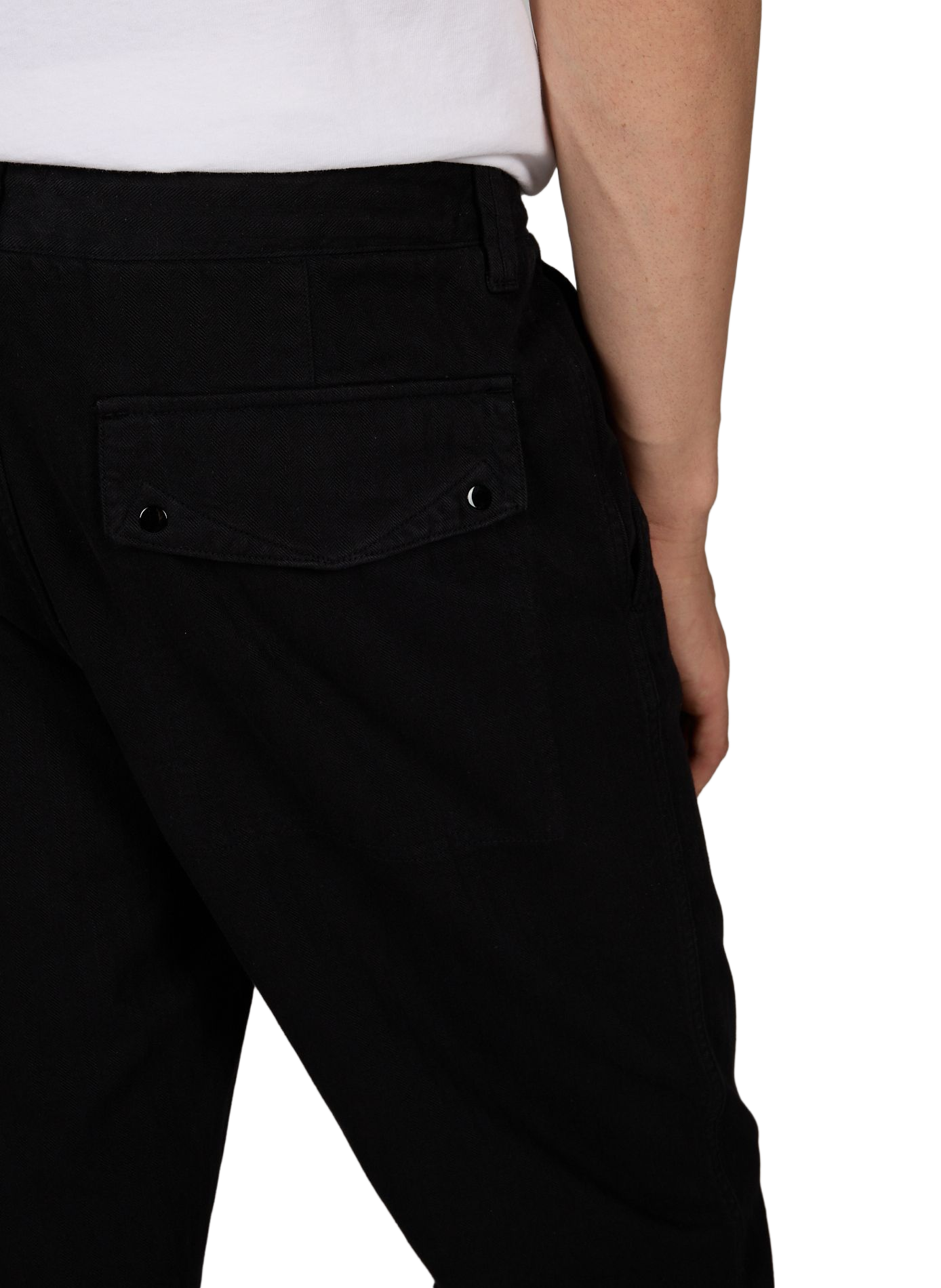 Skinny Cargo-Hose aus Baumwolle STONE ISLAND Schwarz