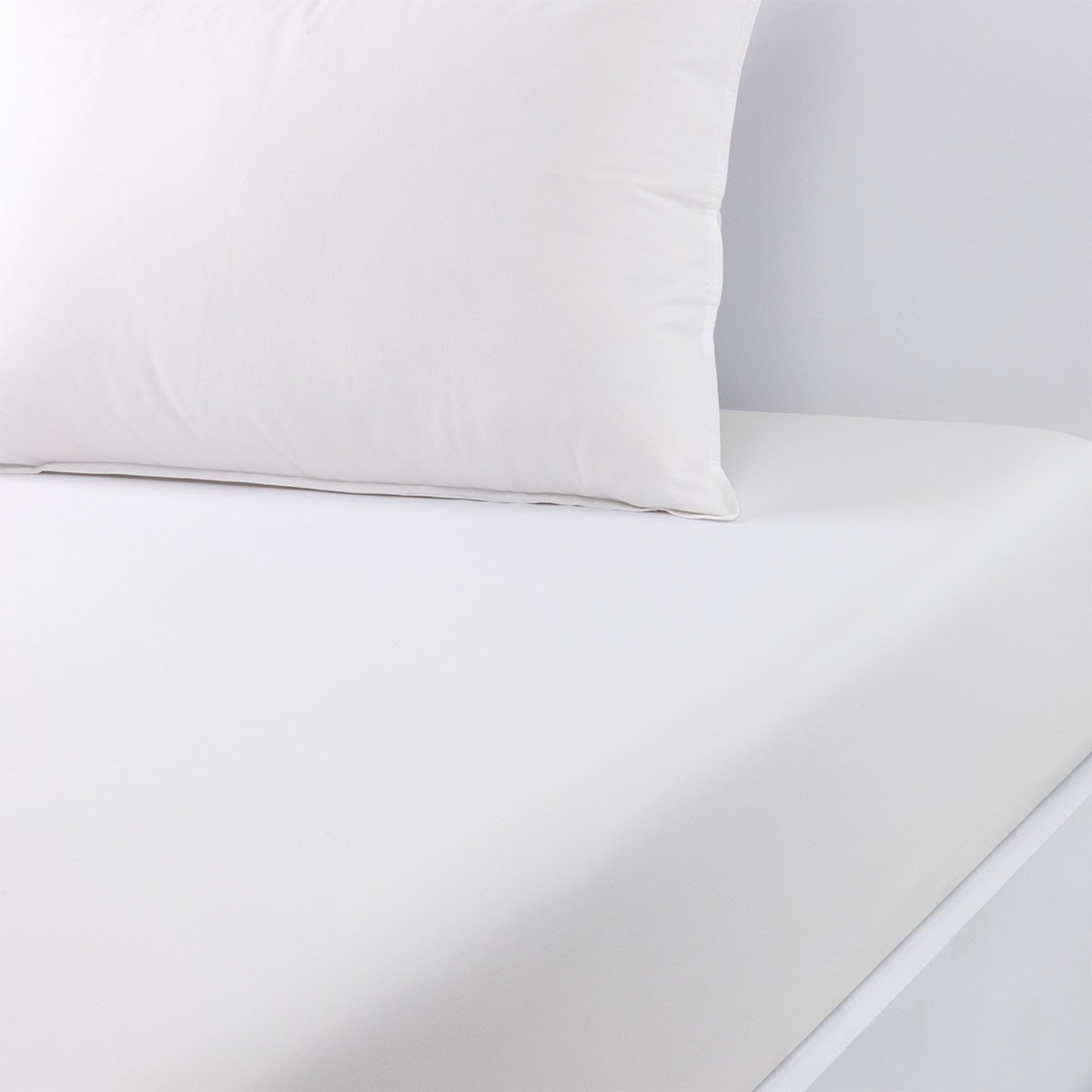 Drap housse en coton, beboss BOSS HOME Blanc