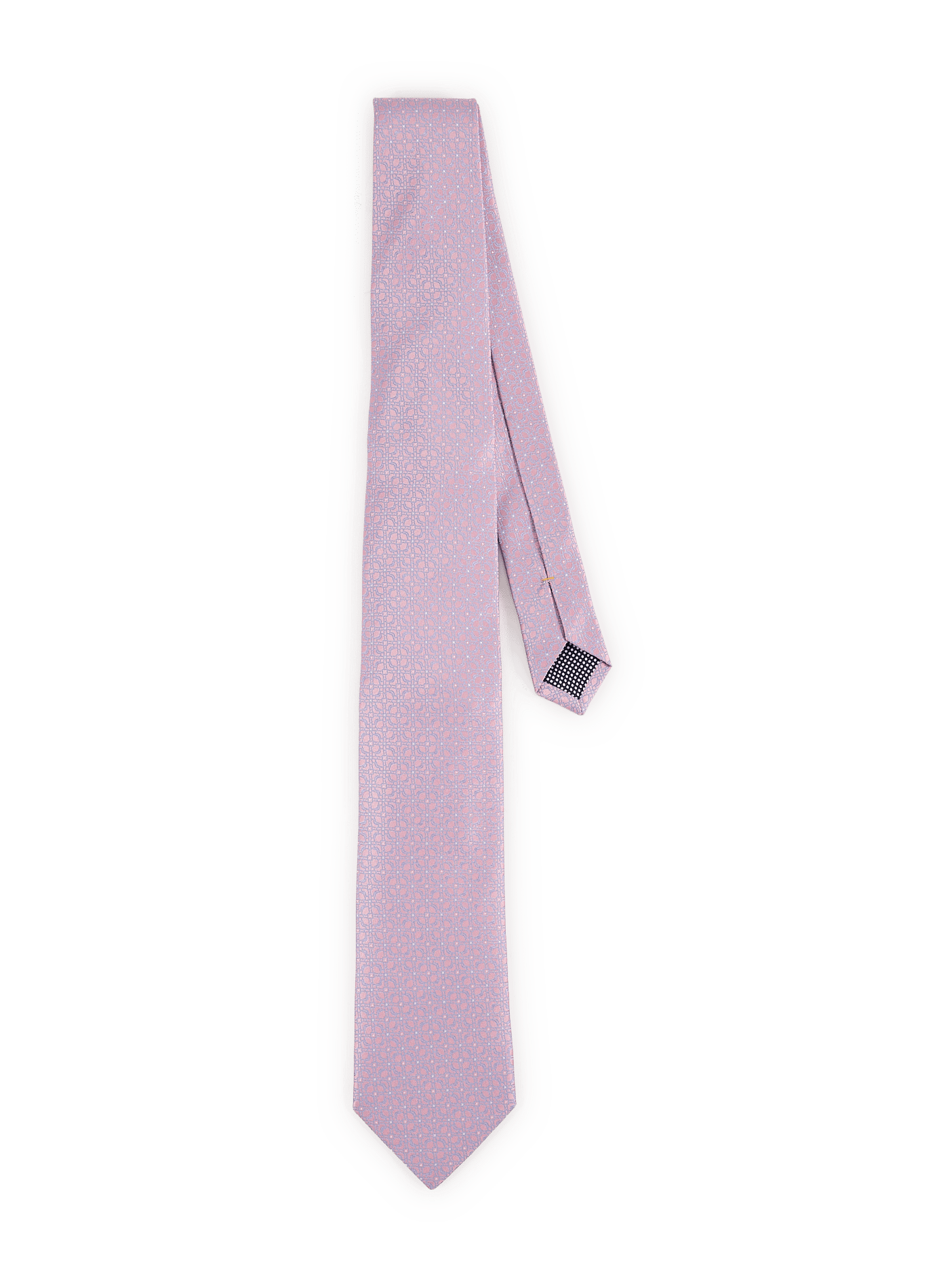 Cravate en soie imprimée ETON Rose