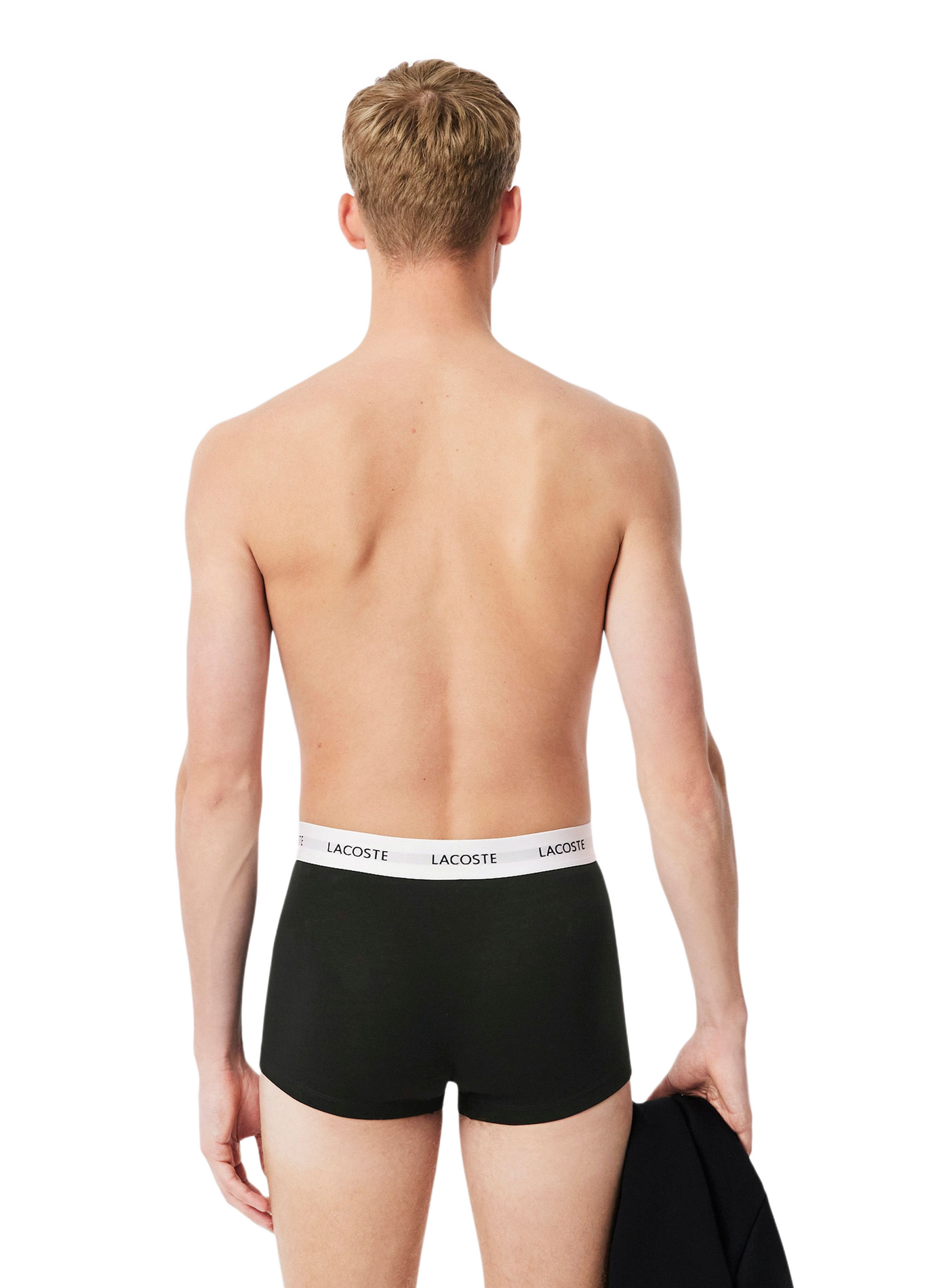 Set aus drei Boxershorts aus Baumwollmischung. LACOSTE Schwarz